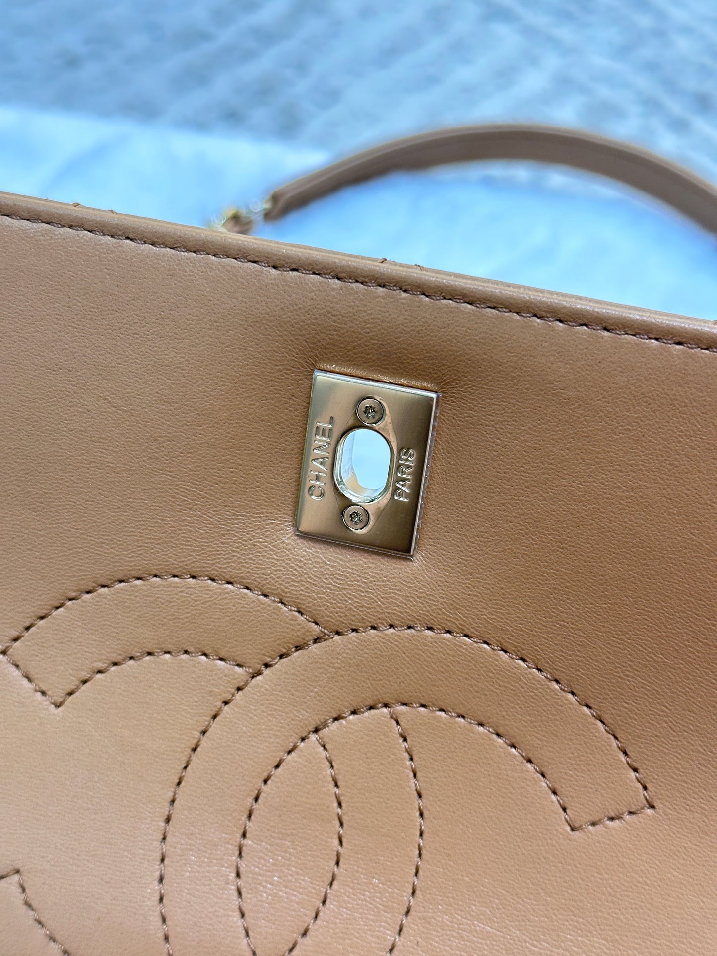 CHANEL Small Trendy CC Handle Flap Bag 19K Brown