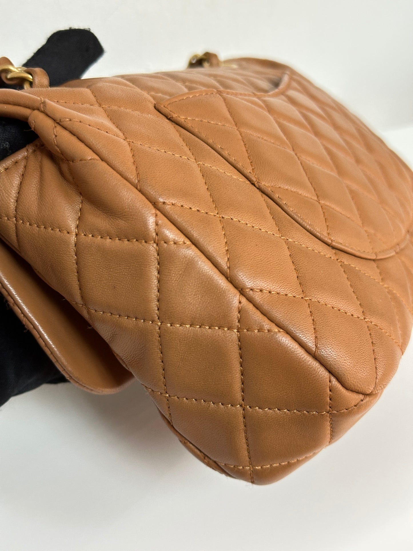Chanel Lambskin Valentine Charms Small Flap Beige 1427 holo card