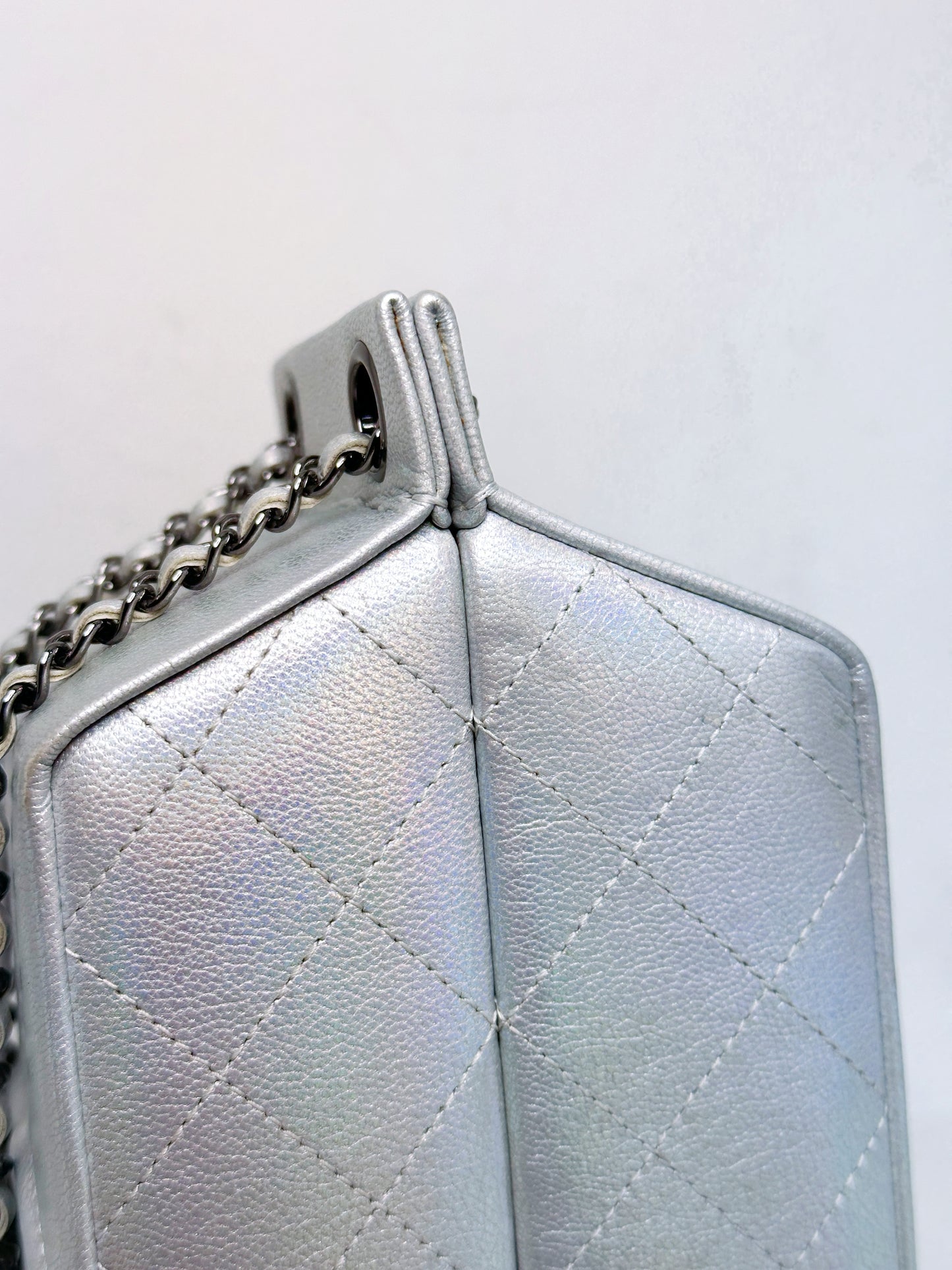 CHANEL RARE LIMITED EDITION LAIT DE COCO MILK CARTON BAG 2009 holo