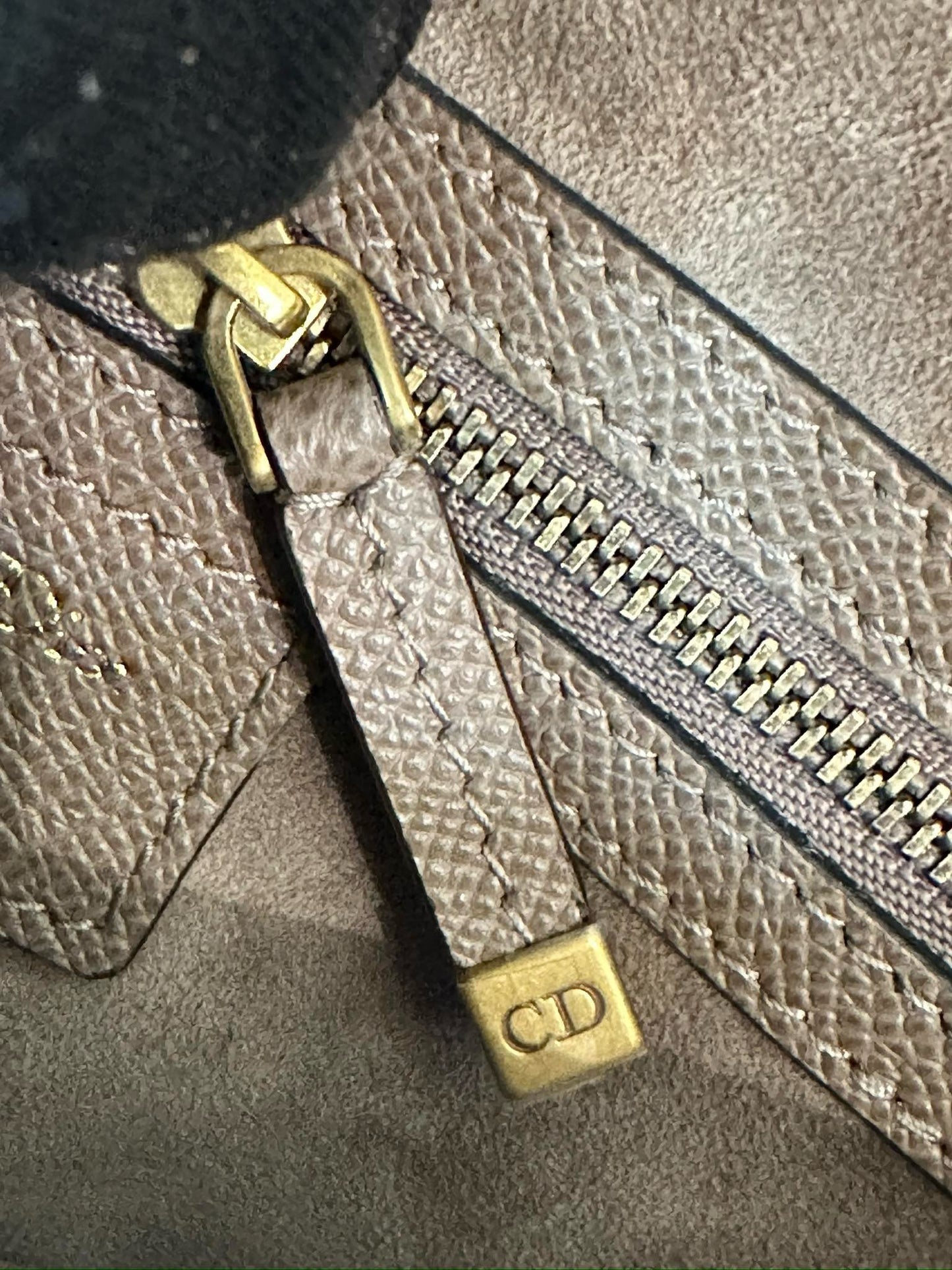 Christian Dior Saddle Bag With Strap Warm Taupe Grained Calfskin 2023 year