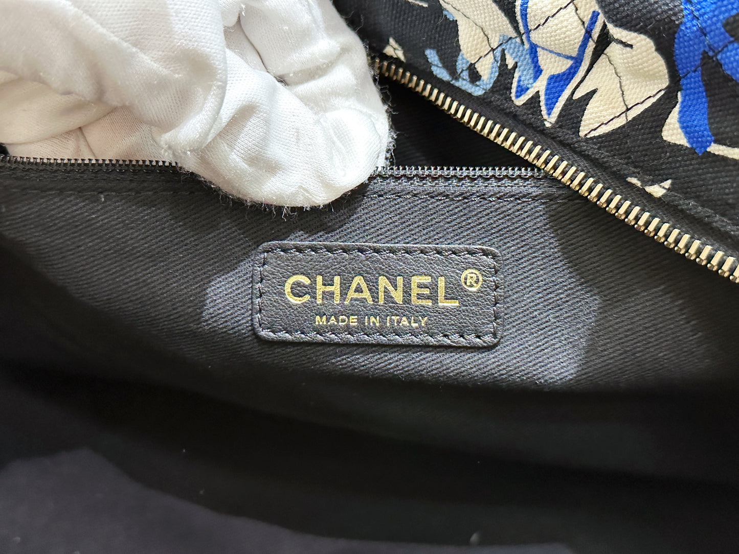 Chanel Canvas Baby Animals Diaper Bag Black 1119 holo card