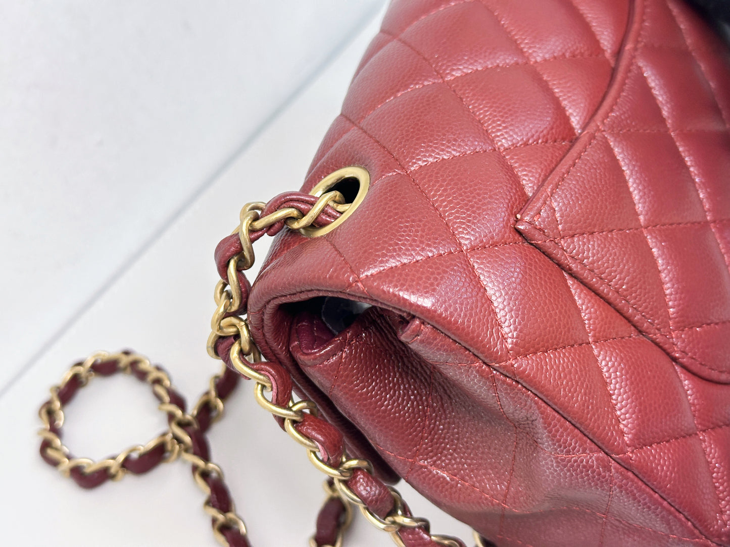 Chanel 18C Timeless Classic Mini Rectangular Flap Iridescent 2512 holo card