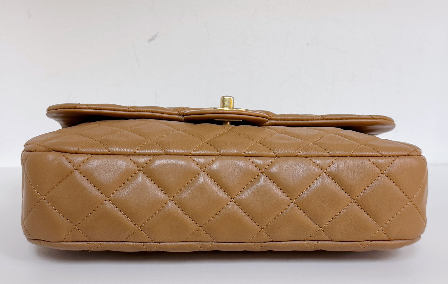 Chanel Lambskin Valentine Charms Small Flap Beige 1427 holo card