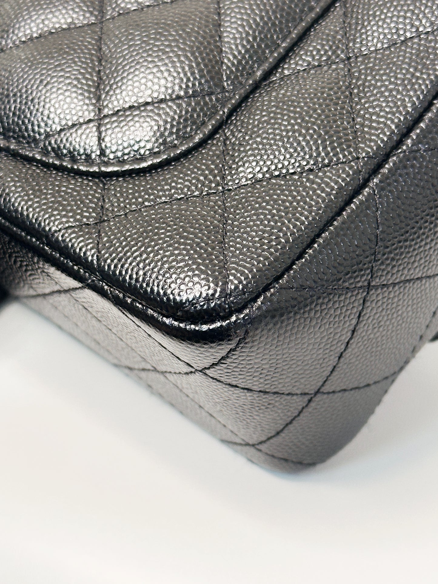 Chanel Mini Rectangular Classic Flap Black Bag 17B LGHW 2456 holo card