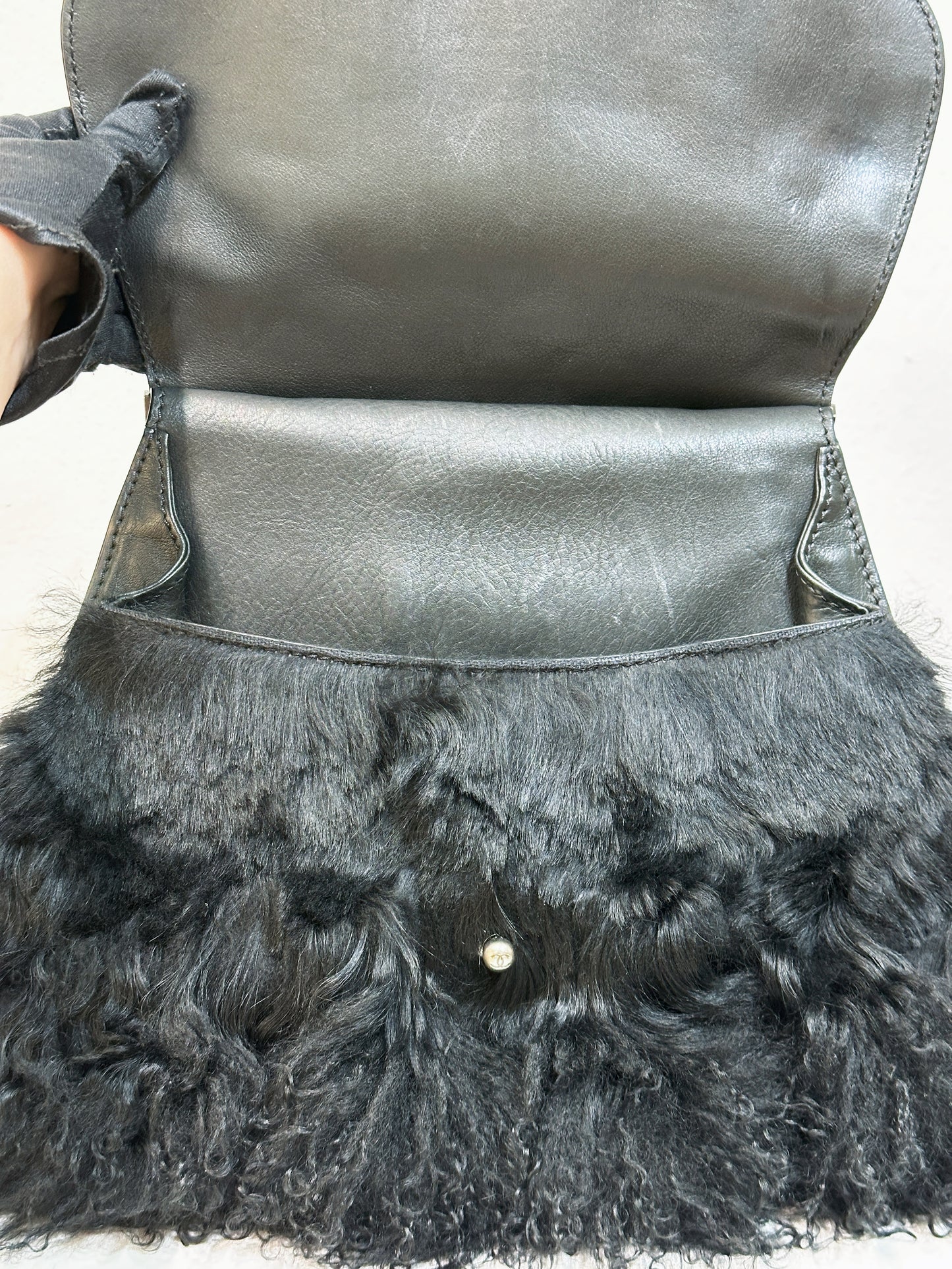 Chanel Paris-Dallas Double Flap Bag Quilted Calfskin and Fur Large