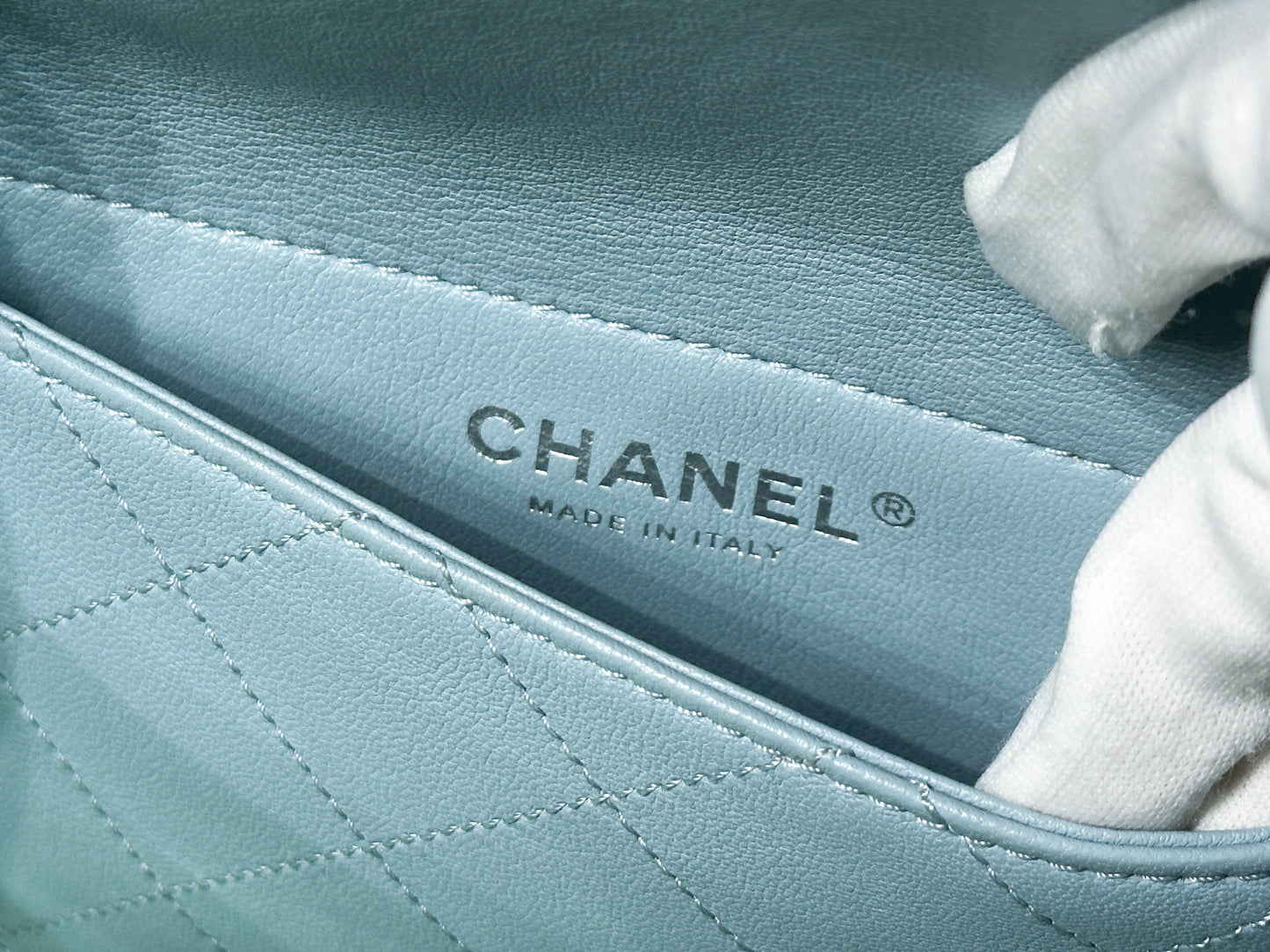 Chanel PVC Green/Pink/Blue Tote bag 2584 holo card