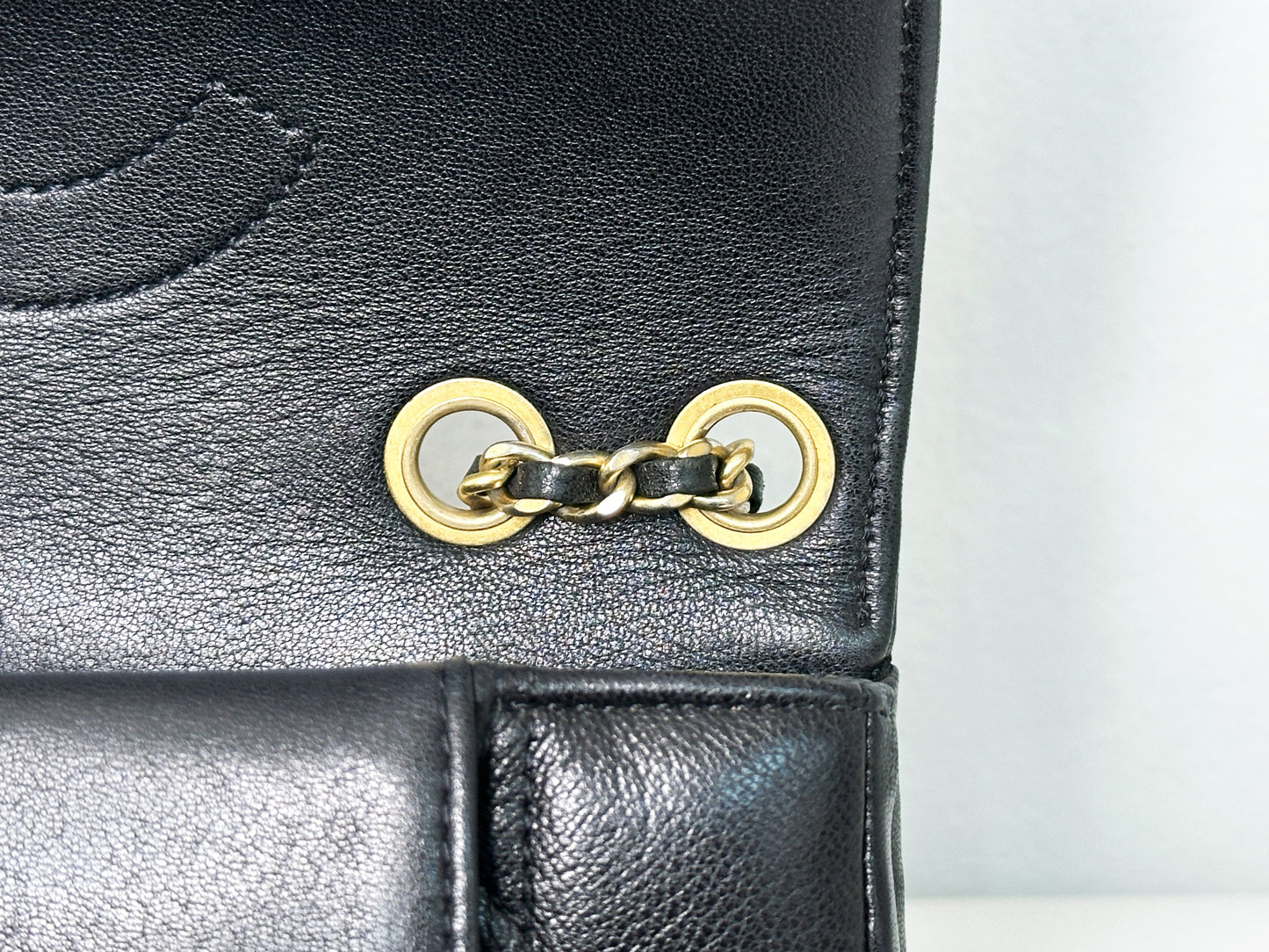Chanel Small Diana Flap Black Lambskin GHW 2073 holo