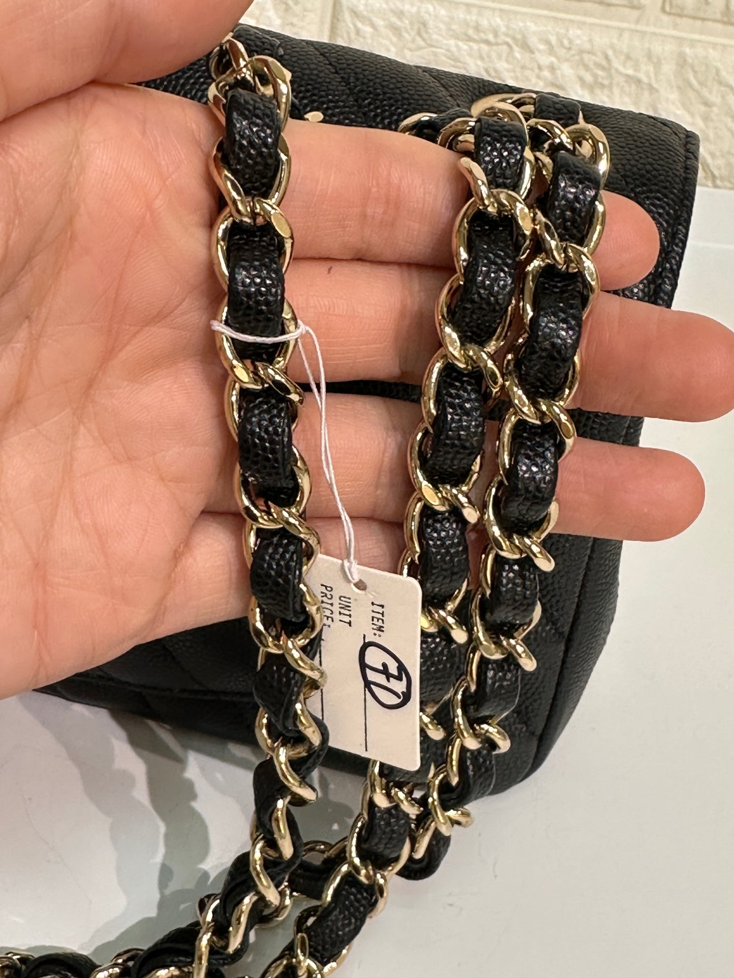 Chanel Chevron Classic Small Handbag Graine Caif Skin