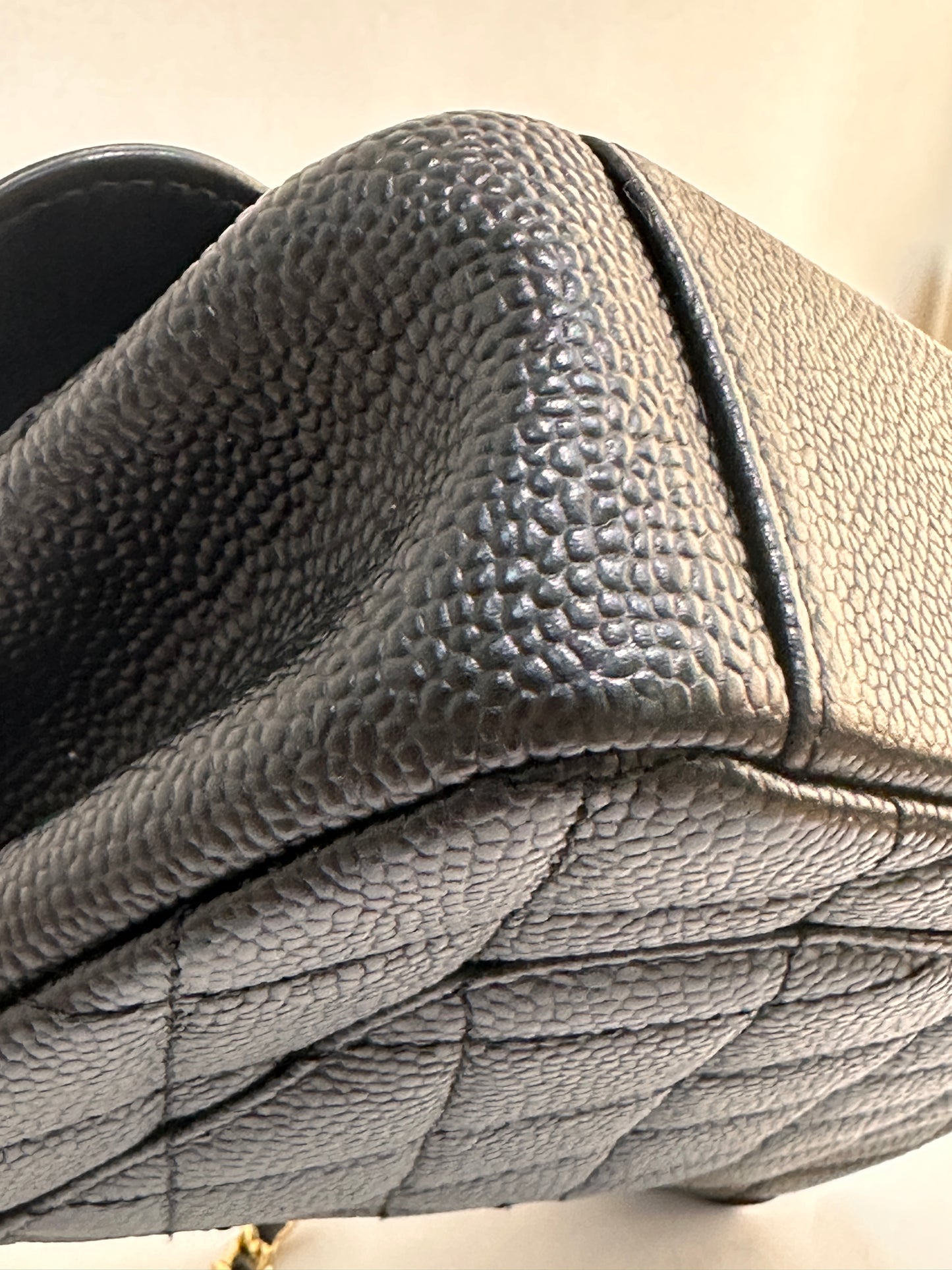 CHANEL Caviar Quilted Small CC Filigree Flap Black