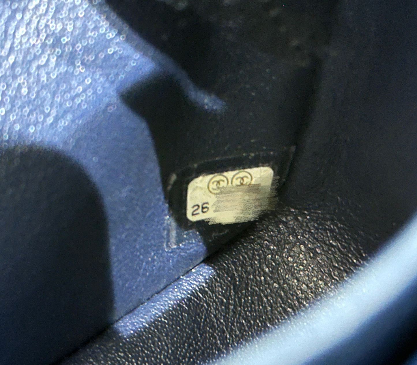 CHANEL Caviar Quilted Medium Double Flap 18B Navy