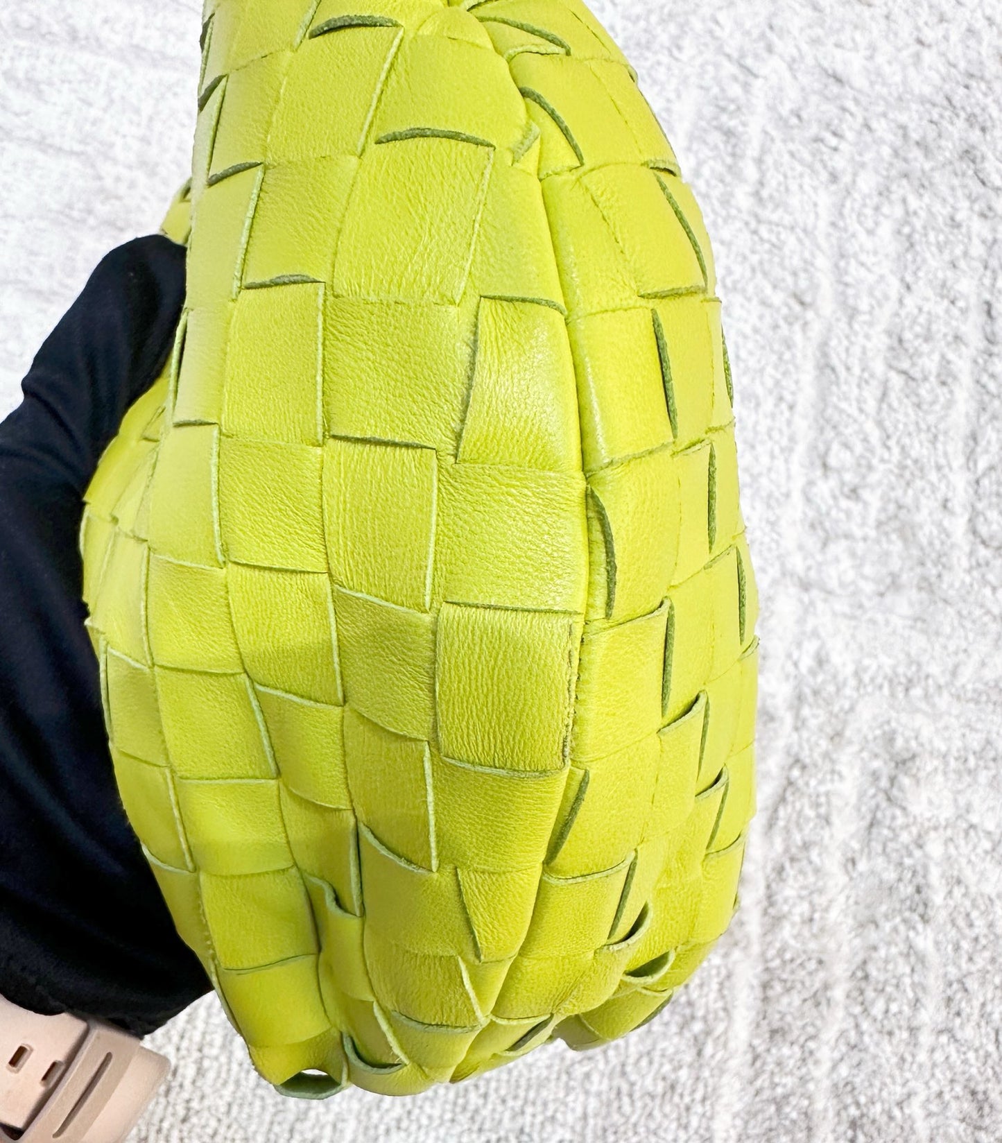 BOTTEGA VENETA Nappa Intrecciato Mini Jodie Kiwi