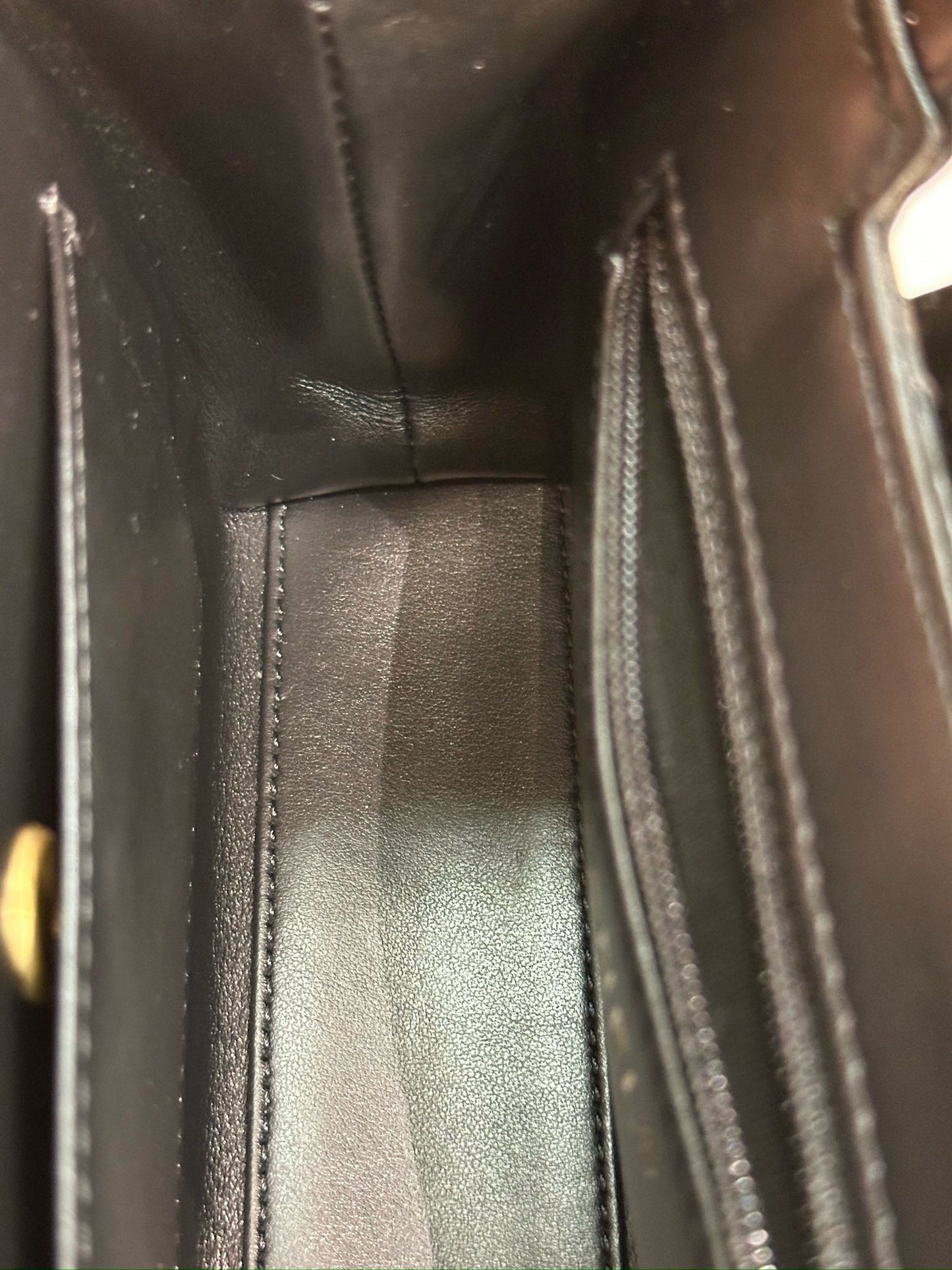 Chanel Lambskin Kelly Shopping Bag Black GHW 19cm