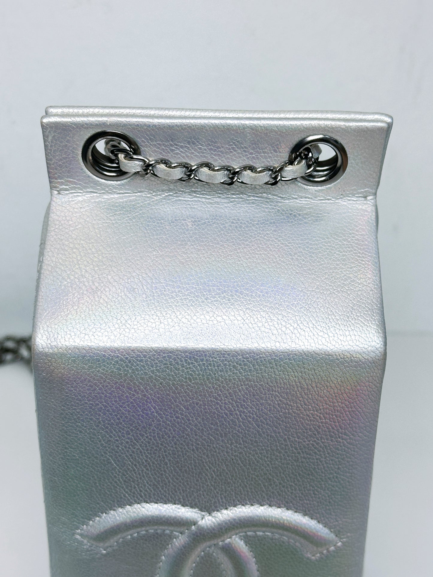 CHANEL RARE LIMITED EDITION LAIT DE COCO MILK CARTON BAG 2009 holo