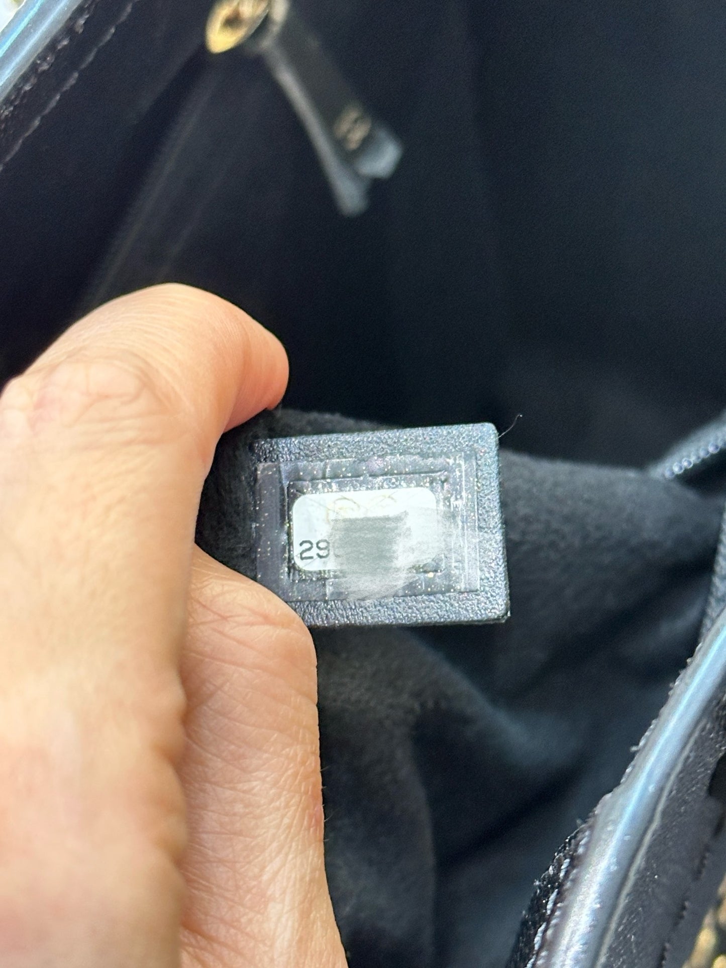 Chanel Small Deauville Caviar Tote Studded Black