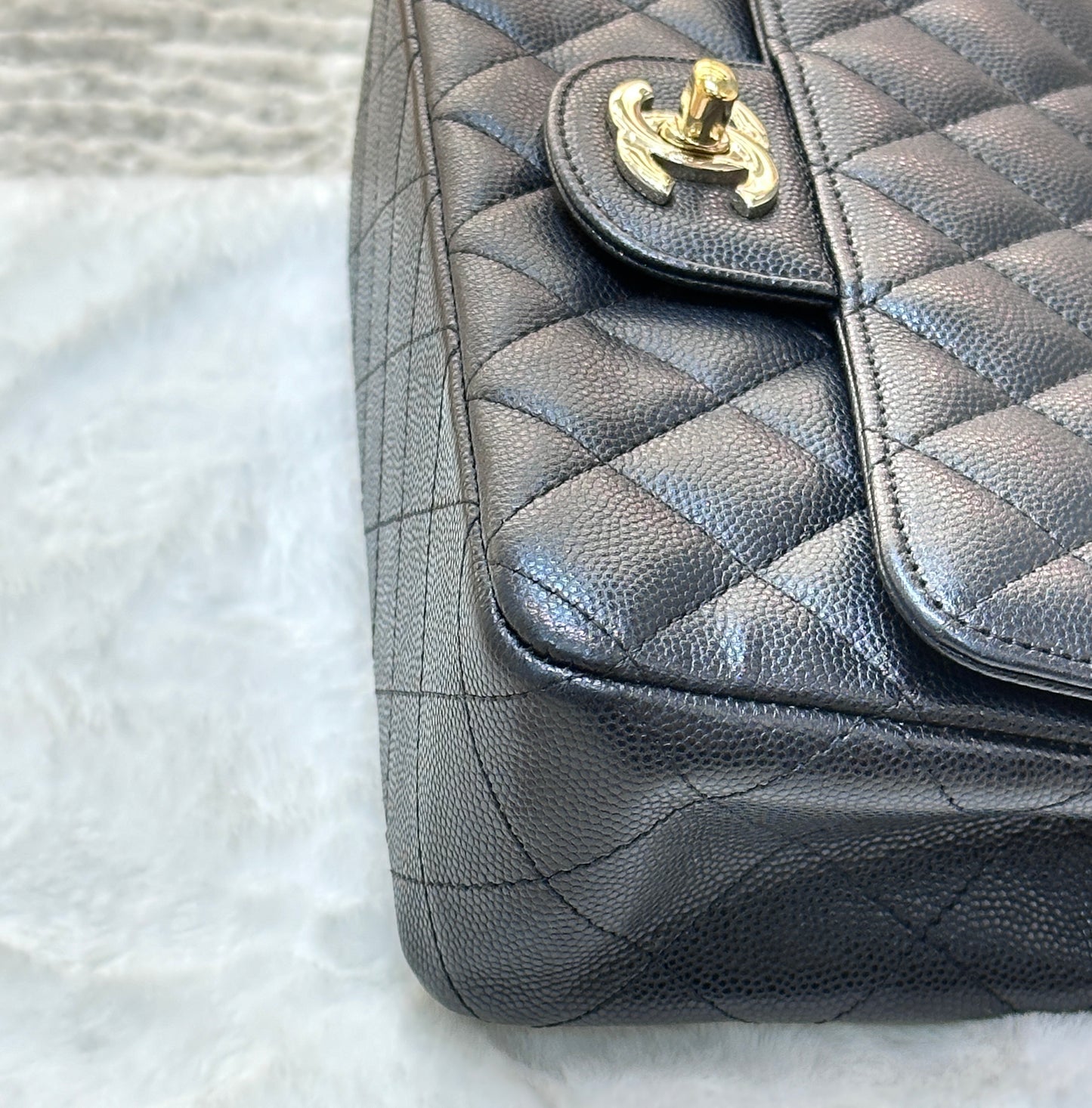 Chanel Mini Rectangular Classic Flap Black Bag GHW 17B