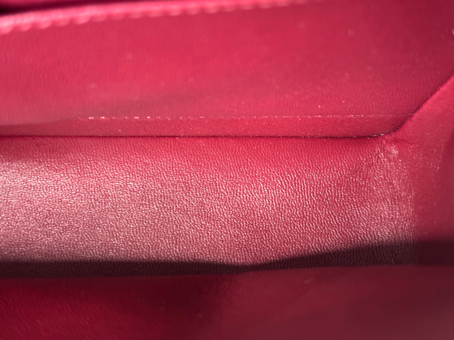 CHANEL MEDIUM 21A CLASSIC DOUBLE FLAP BAG LAMBSKIN DARK RED LGHW ULLK microchip