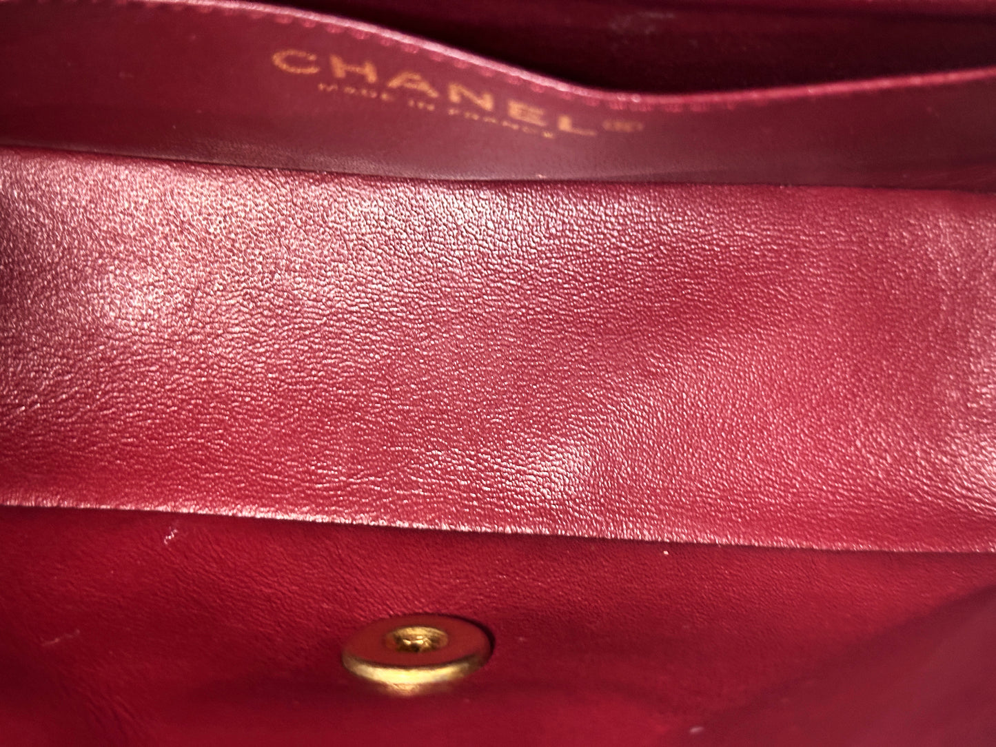 Chanel 18C Timeless Classic Mini Rectangular Flap Iridescent 2512 holo card
