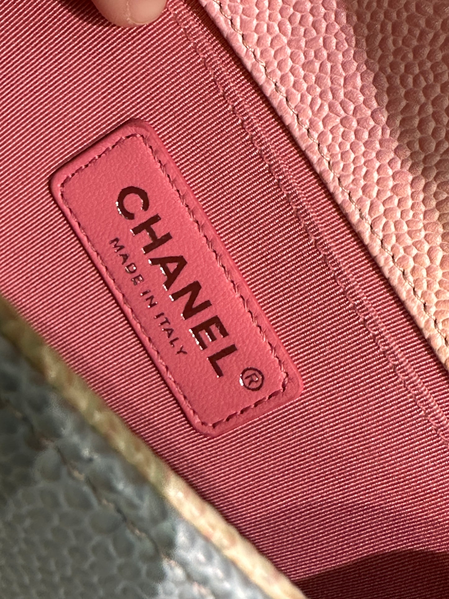 Chanel Rainbow Quilred Caviar LeBoy Bag Small