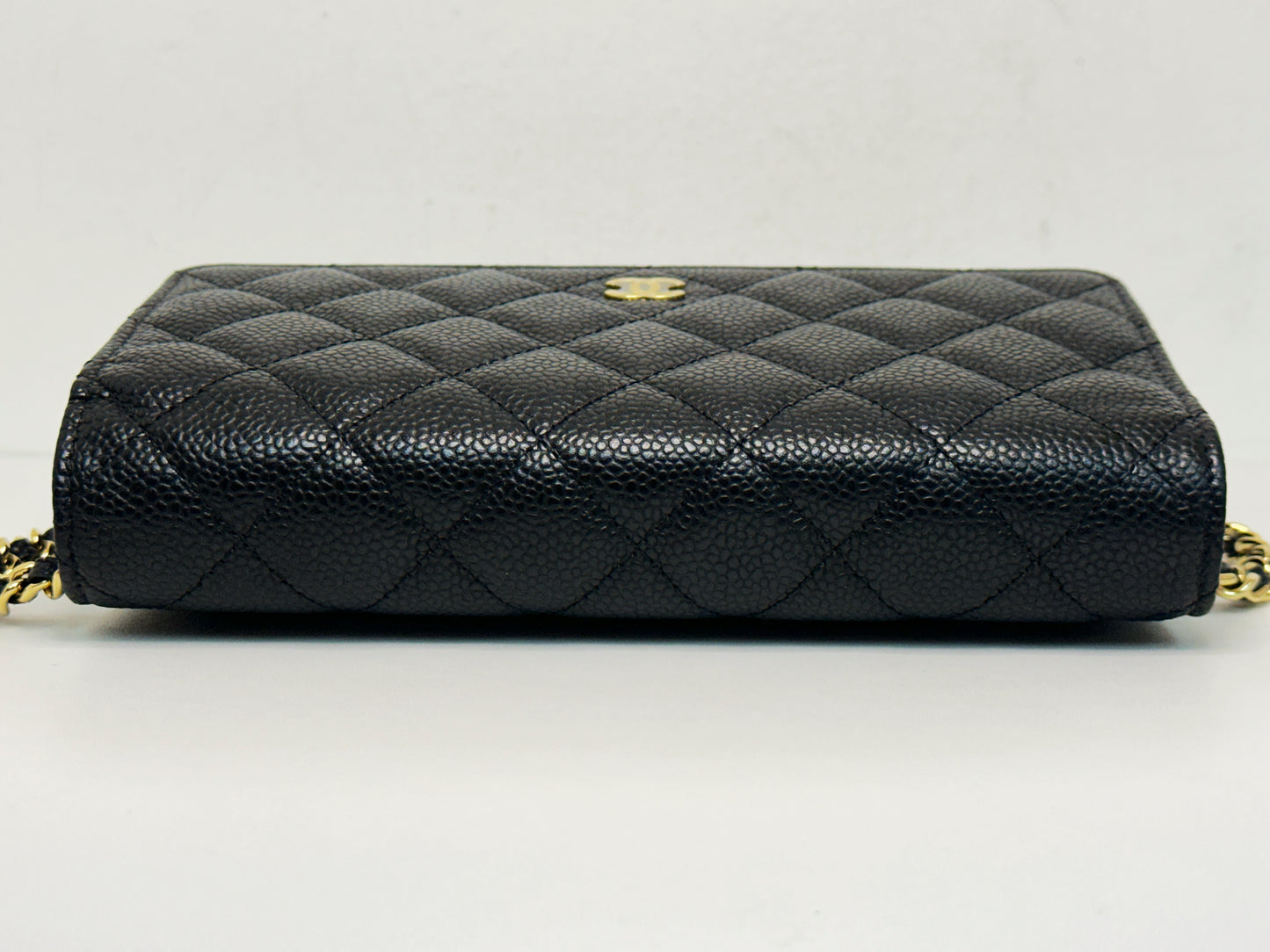 Chanel Classic Wallet on Chain Caviar Black GHW TJ8P microchip