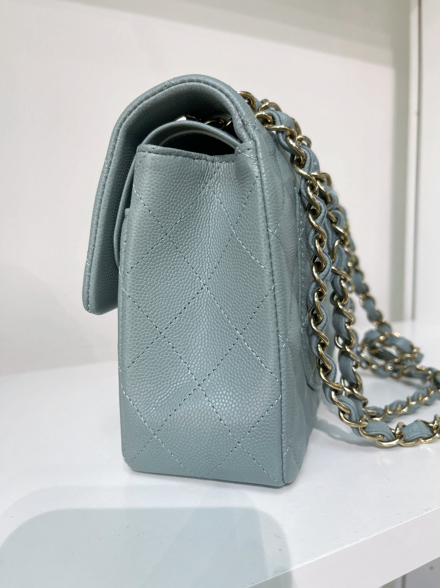 Chanel Grained Calfskin 23C Small Classic Handbag
