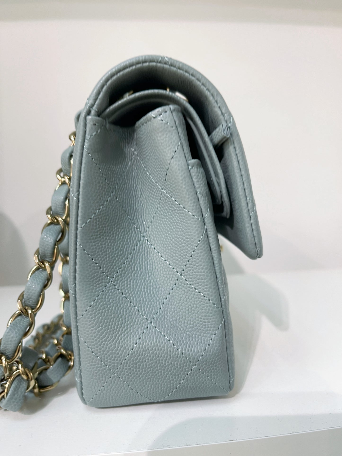 Chanel Grained Calfskin 23C Small Classic Handbag
