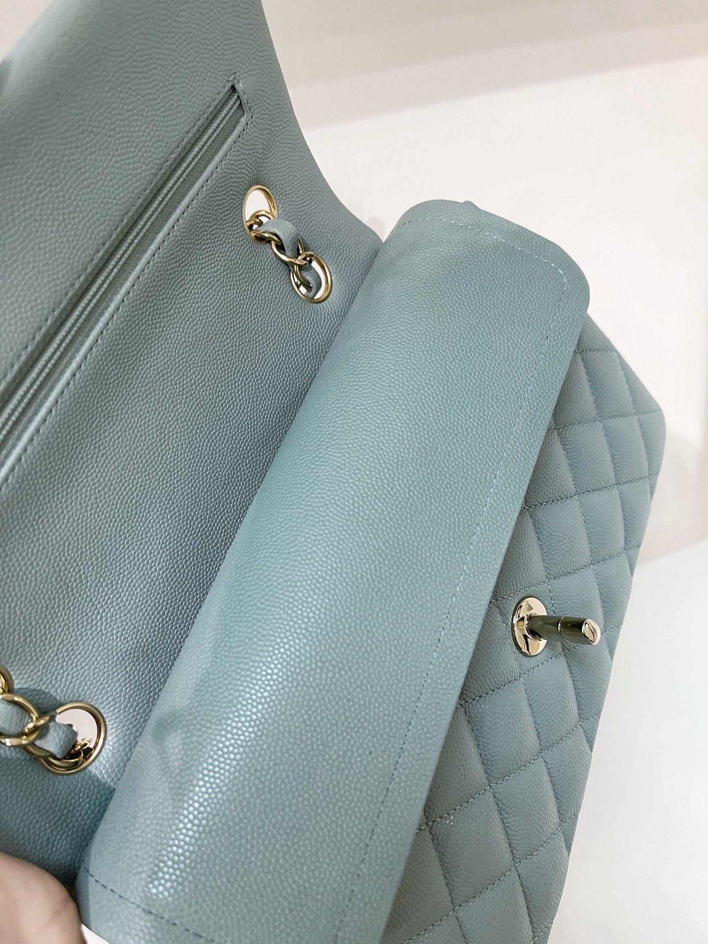 Chanel Grained Calfskin 23C Small Classic Handbag