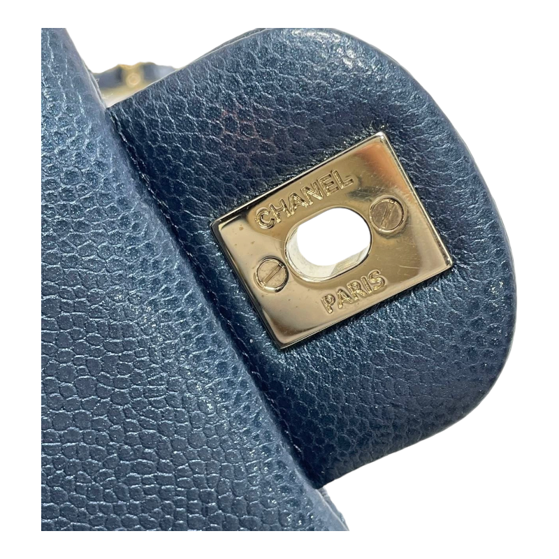 Chanel Classic Mini Flap Bag 18S Prealy Navy