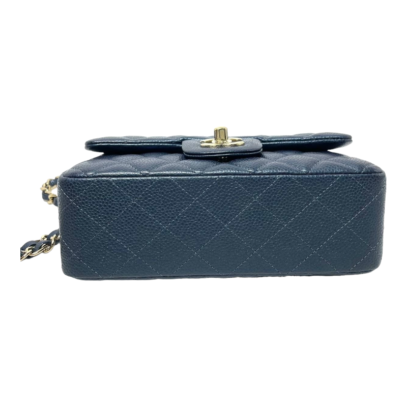 Chanel Classic Mini Flap Bag 18S Prealy Navy