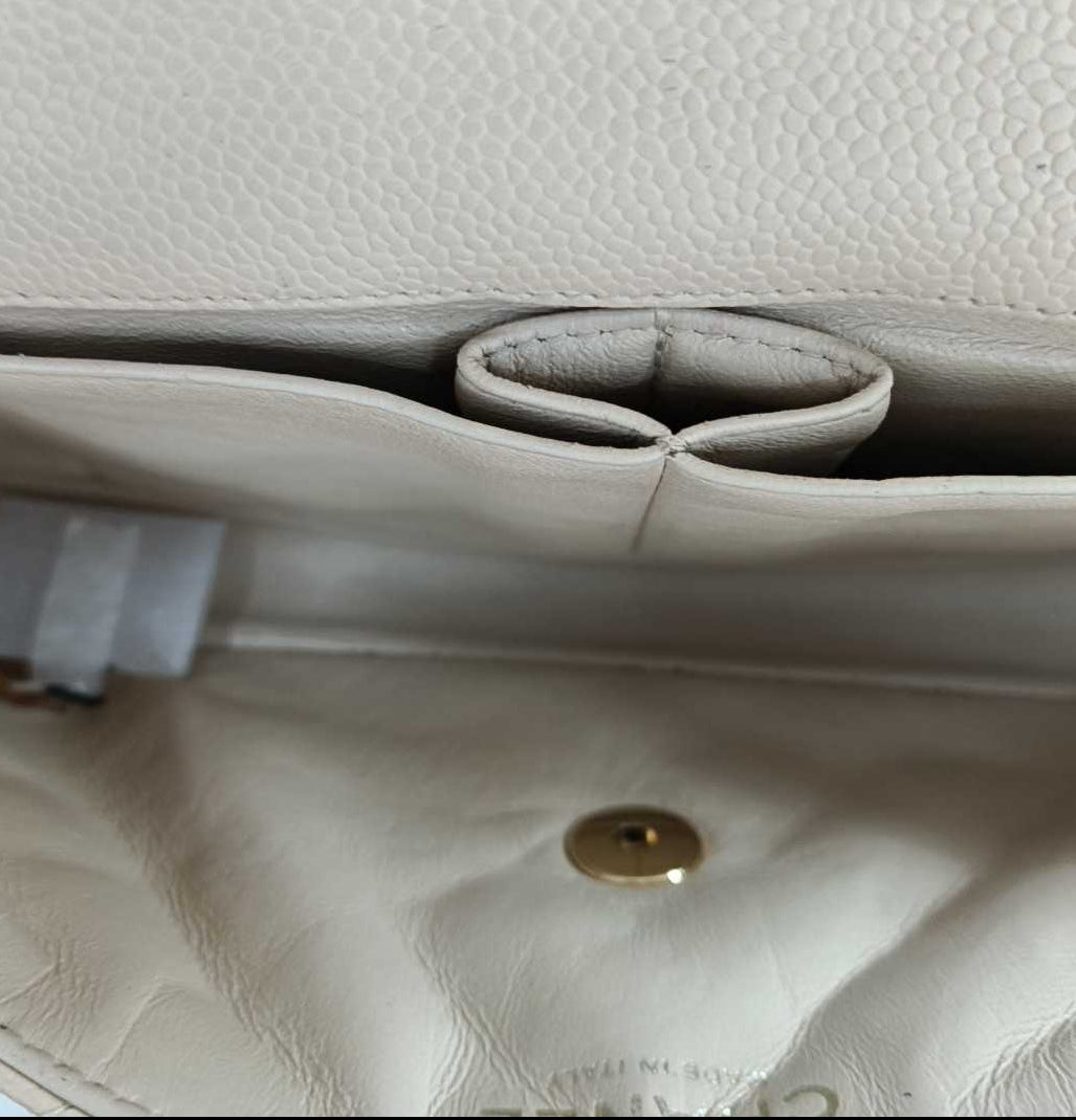 Chanel EASTWEST 24K Gold Light Beige Flap Bag