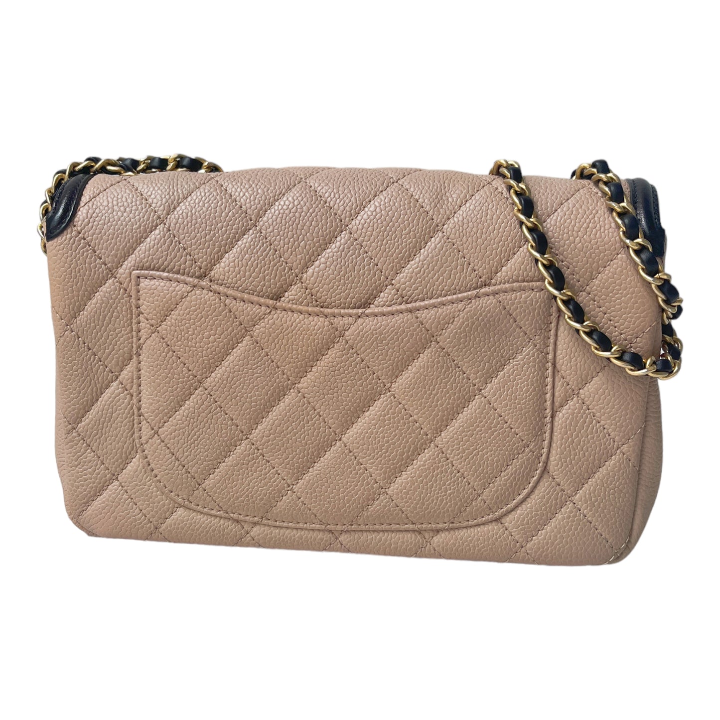 Chanel filigree Beige Black Small