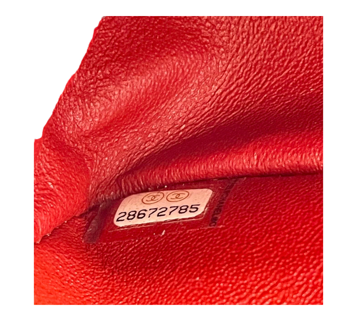 Chanel Classic 19B Red Medium Flap Bag