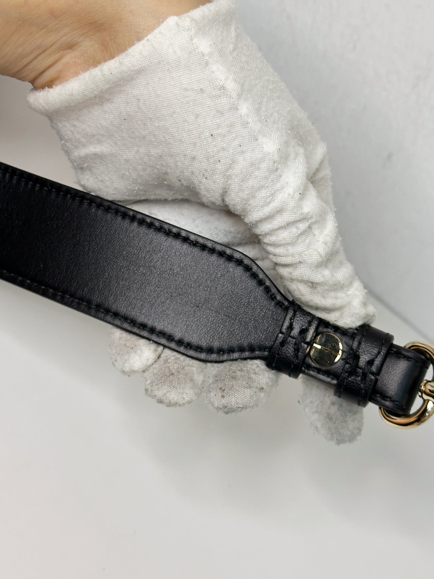 Christian Dior Small Cannage Lambskin My Lady Dior ABC Bag Black GHW