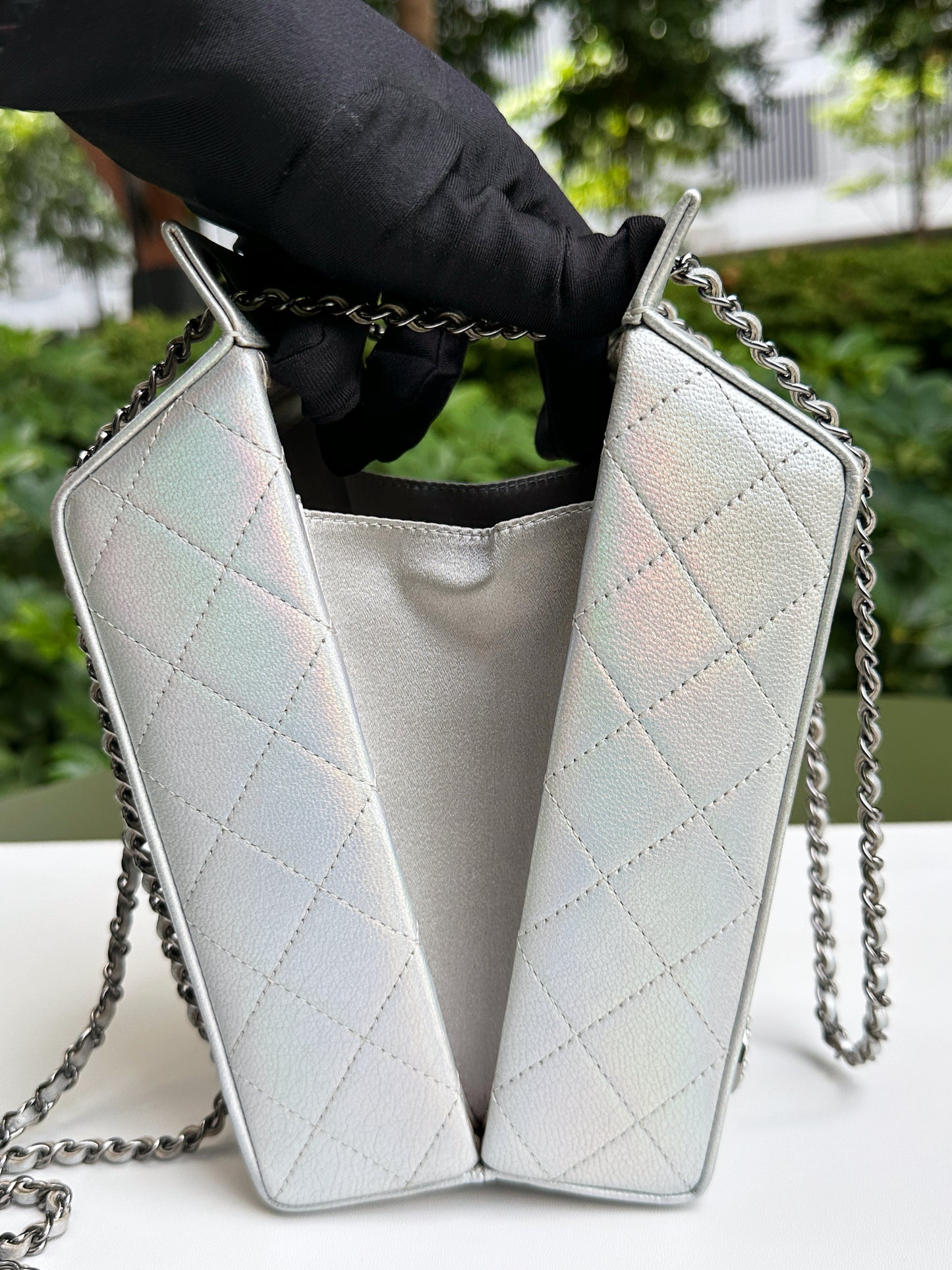CHANEL RARE LIMITED EDITION LAIT DE COCO MILK CARTON BAG 2033 holo