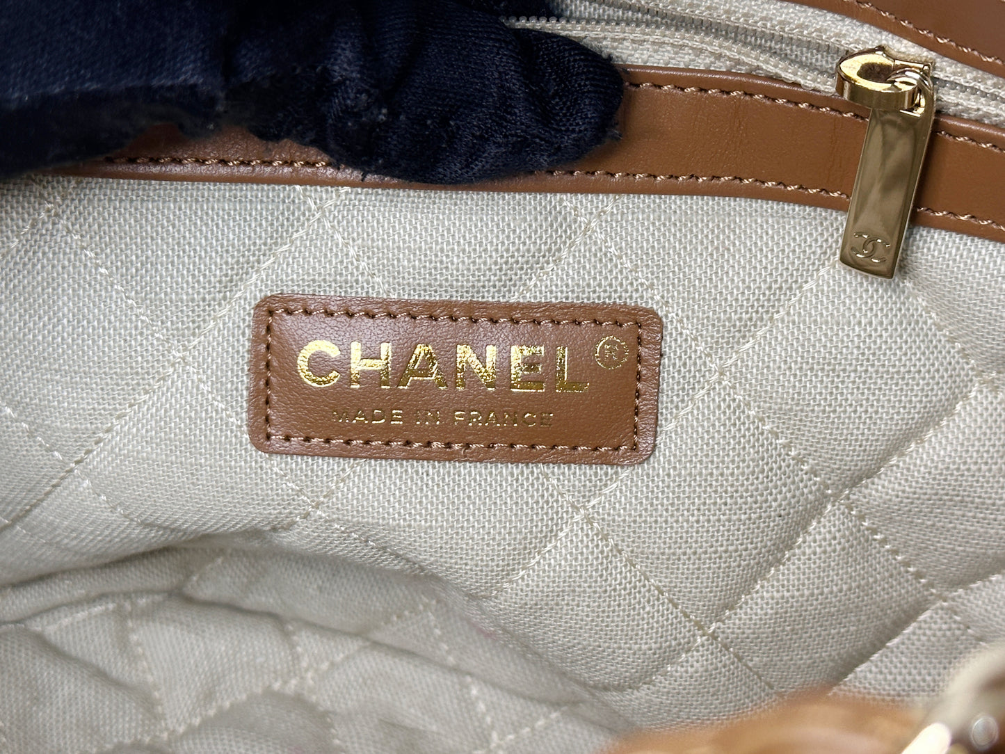 CHANEL CC Tote Bag CC Mark Chain Basket Bag Small Chain Shoulder Bag TEAL microchip