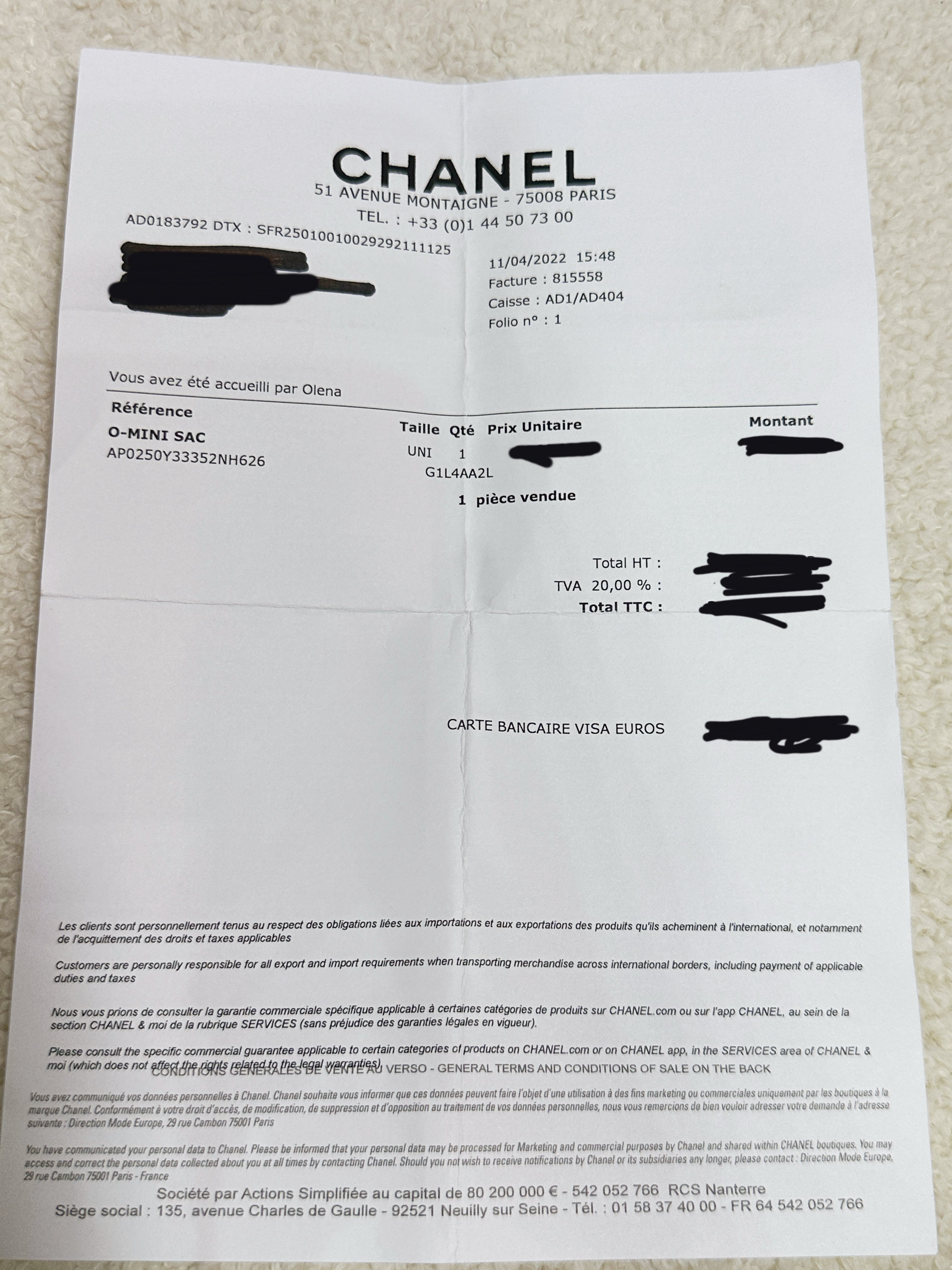 Chanel Classic Wallet on Chain Caviar Blue GHW G1L4 microchip