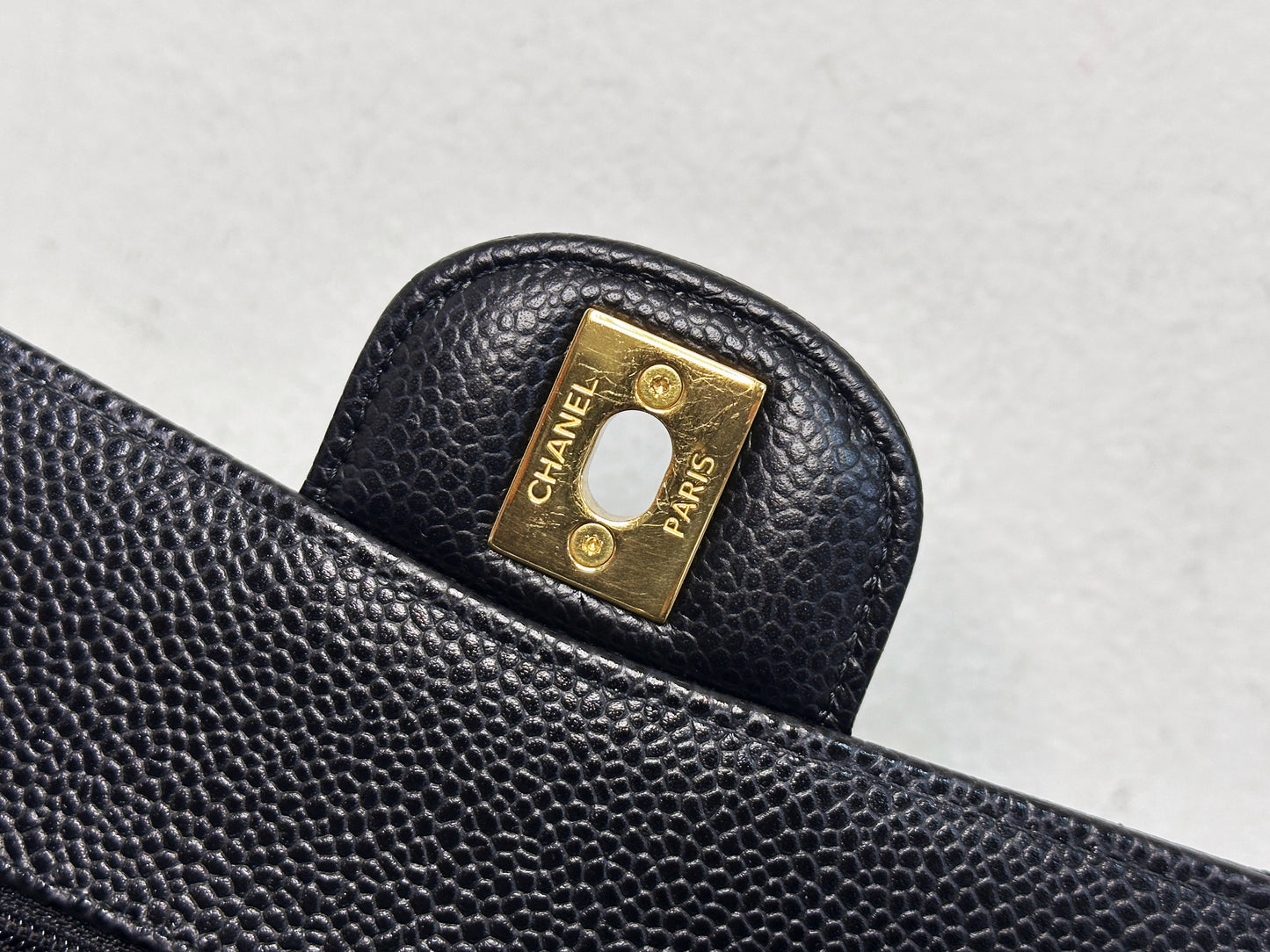 Chanel Small Classic Quilted Caviar Double Flap Bag Black TLLT Microchip