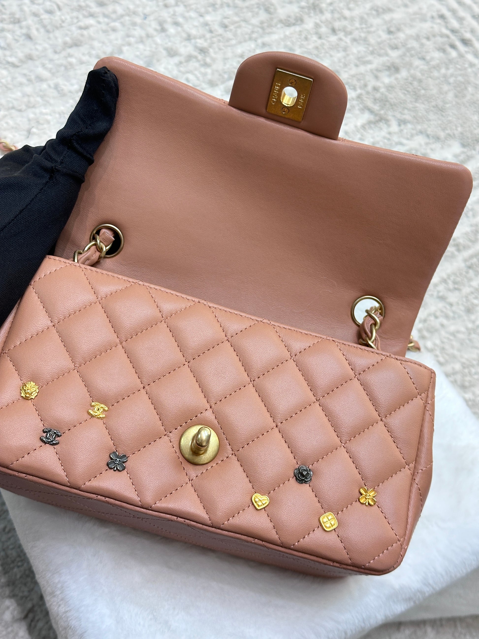 Wallet Chanel Lucky Charms Bag 2018 Authentic Chanel 2018 Blush