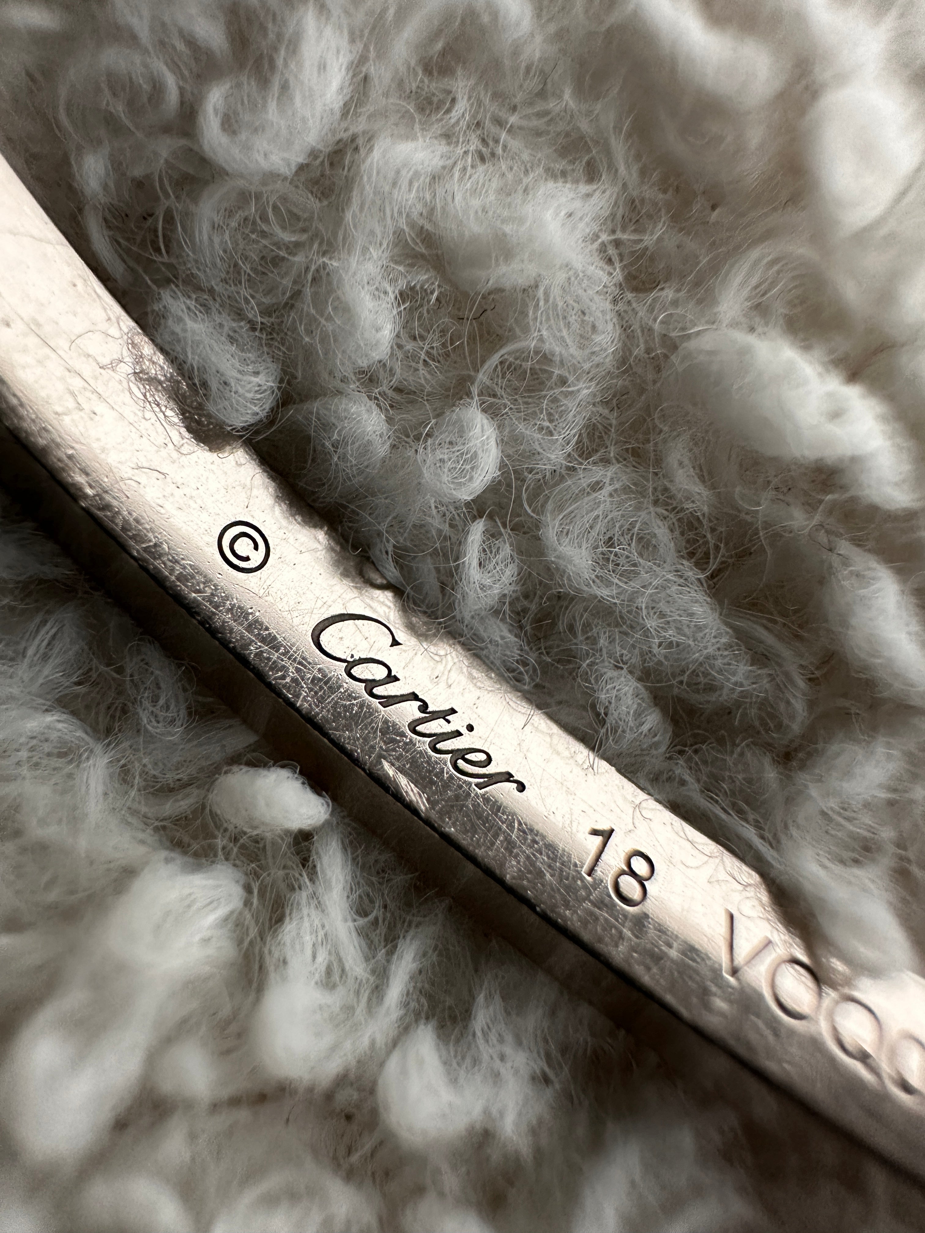 Cartier Love Bracelet ClassicS\M Model 18K White Gold