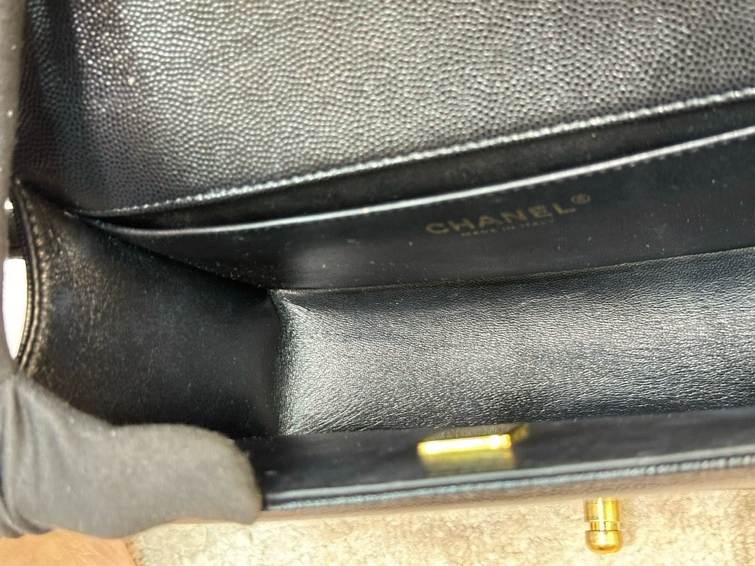 Chanel Medium Caviar Boy Bag Black GHW