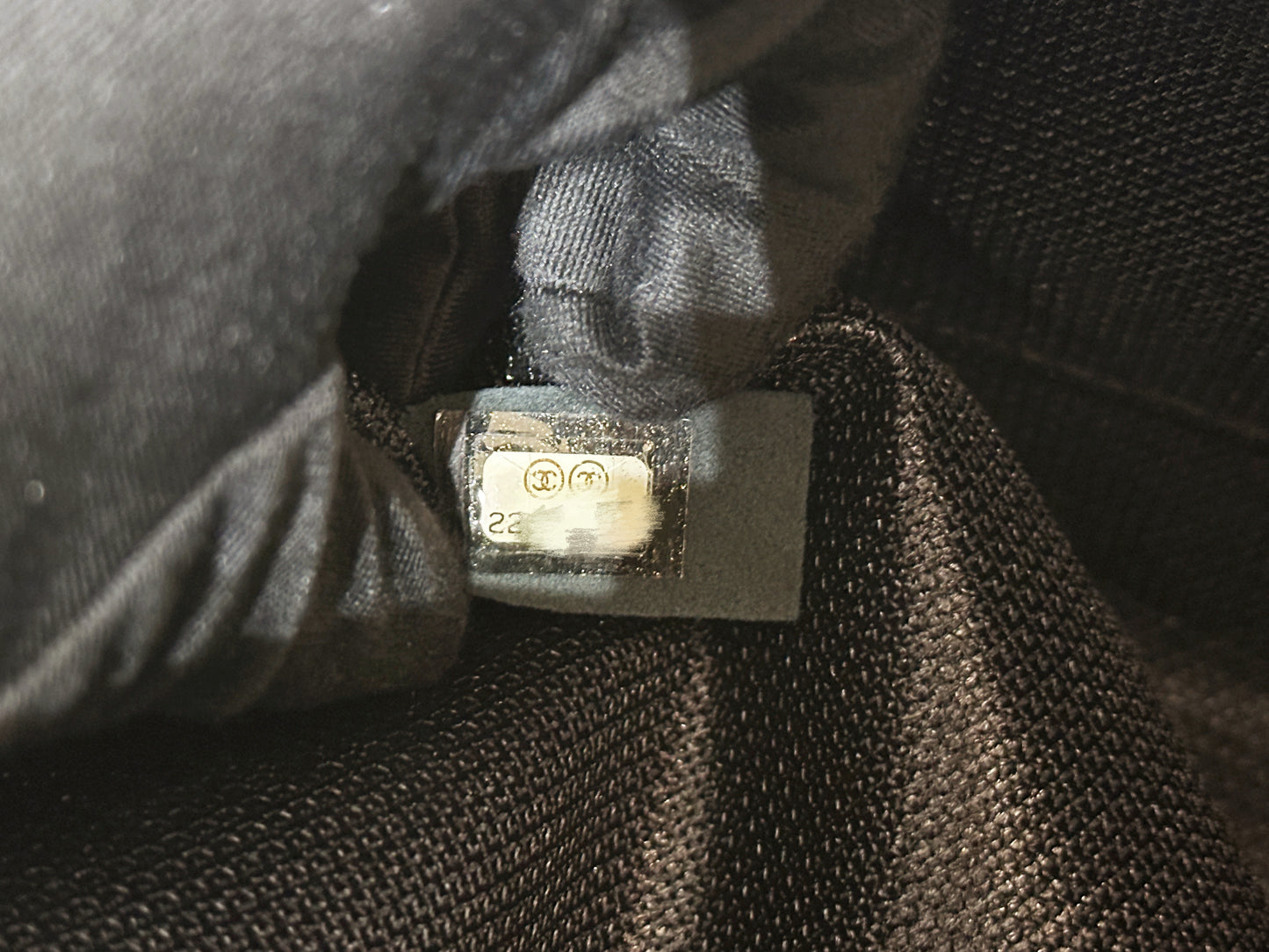 Chanel 2017 Caviar Classic Quilted XXL Travel Flap shoulder bag Metallic Silver SHW 2257 holo card