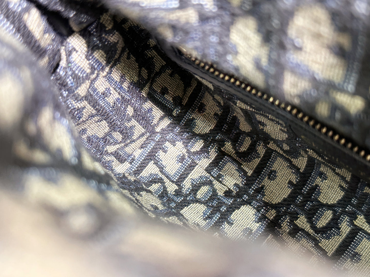 Christian Dior Bicolor Wicker Jacquard Mini Lady Dior Bag