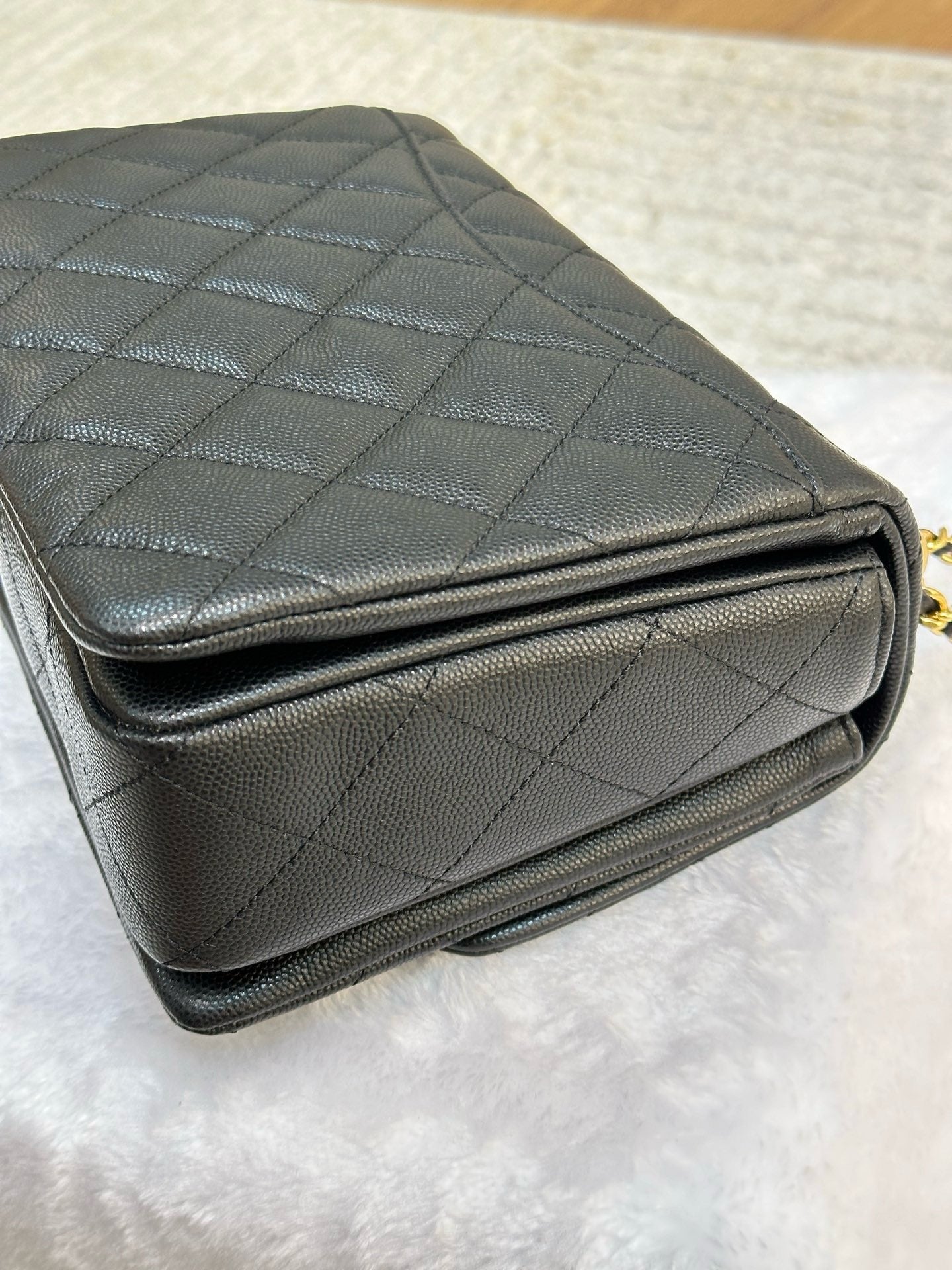 Chanel Caviar Quilted Coco First Flap Black 22K