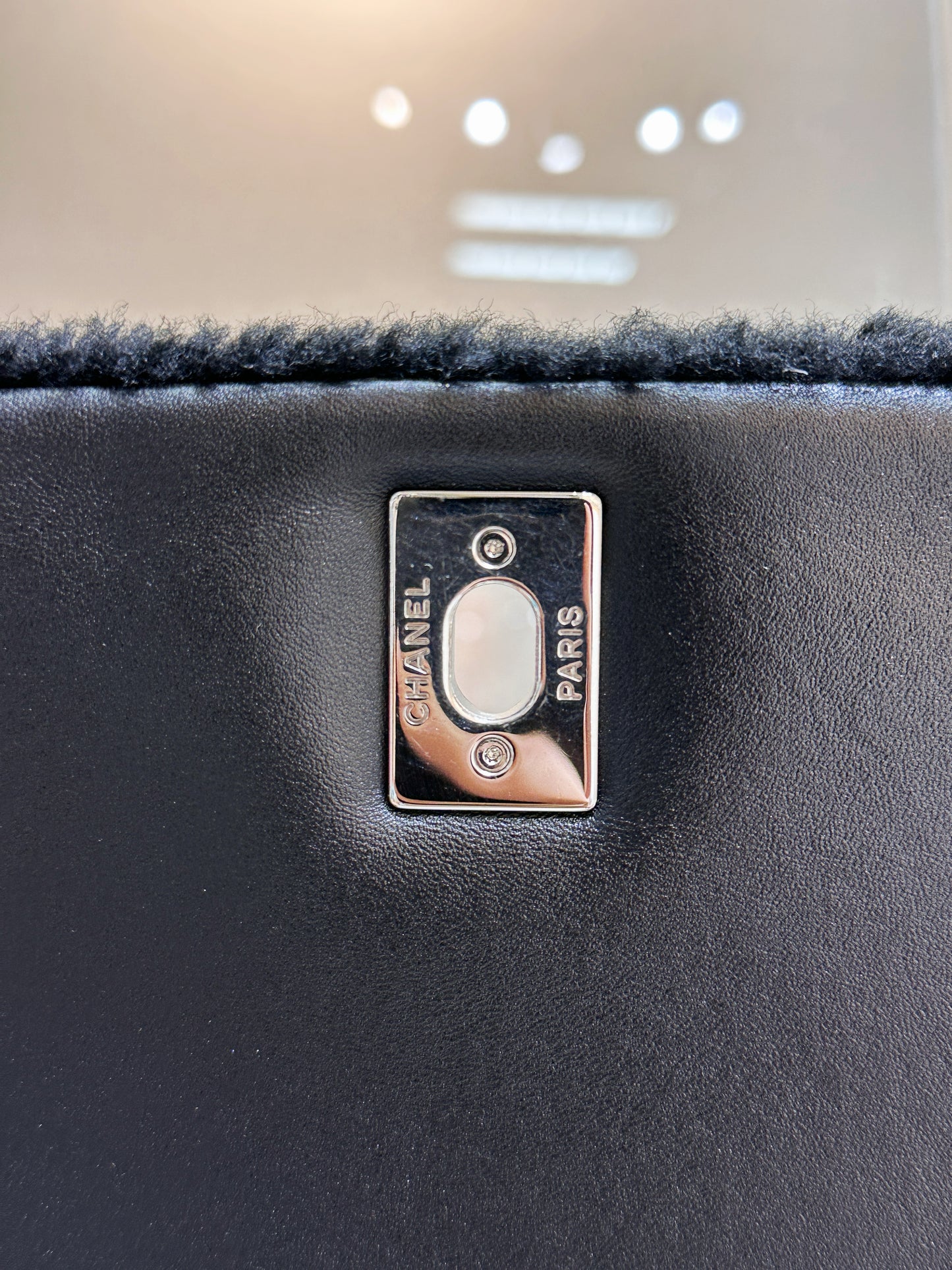 Chanel Jumbo Classic Flap  Maxi Pop Art No. 5 Caption Comic Lambskin Black Multicolor Bag 2030 holo
