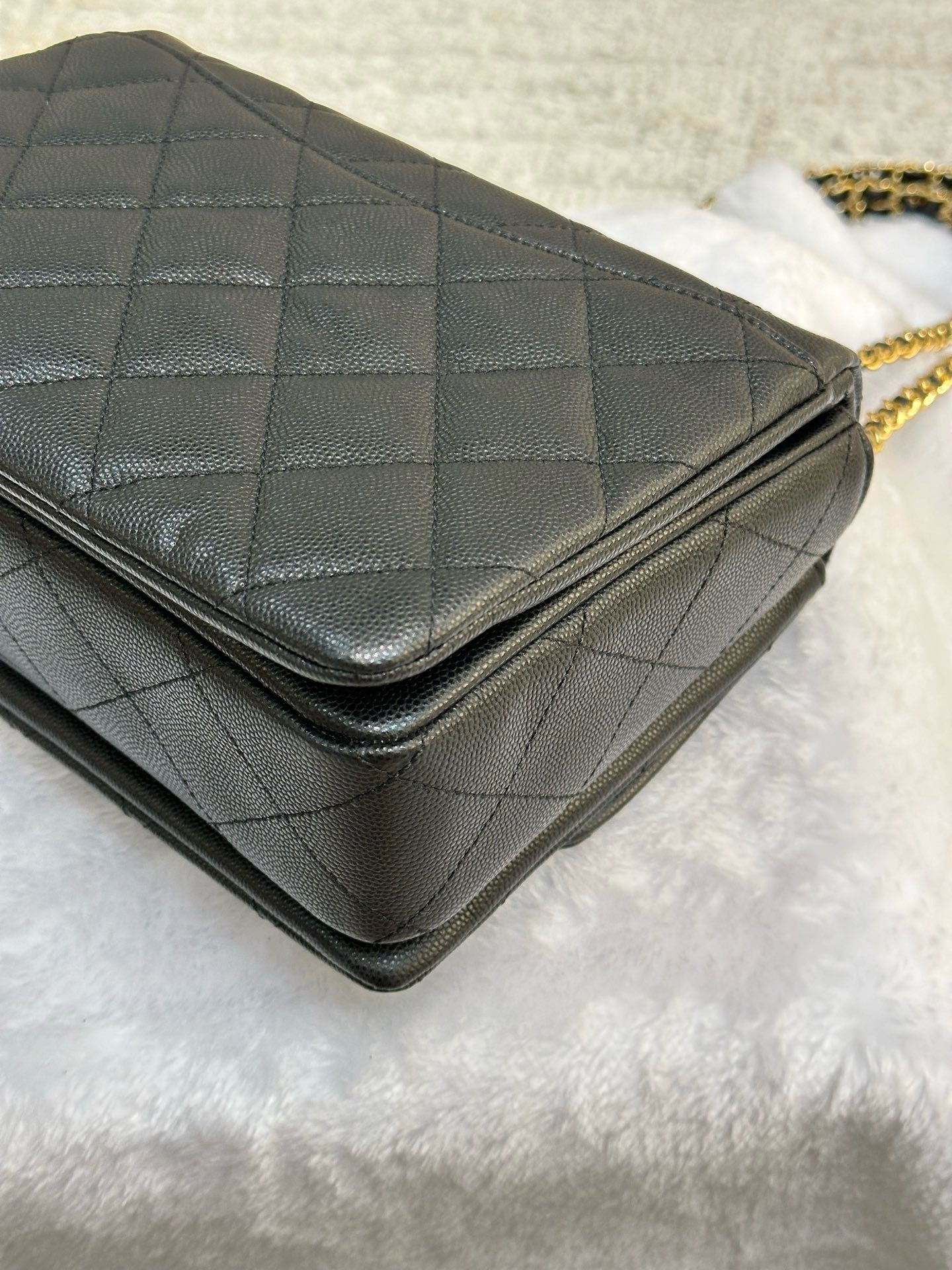 Chanel Caviar Quilted Coco First Flap Black 22K