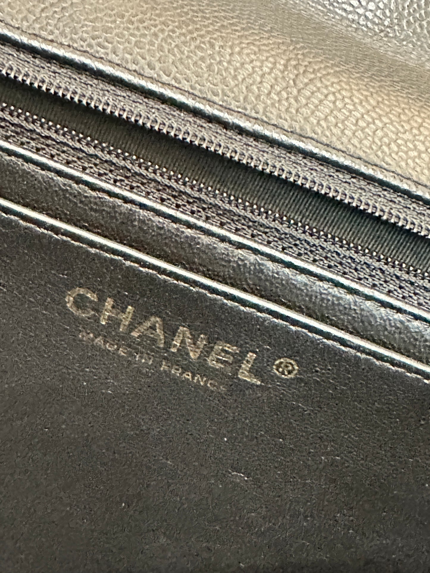 Chanel Jumbo Classic Single Flap Caviar Leather Black 1249 holo