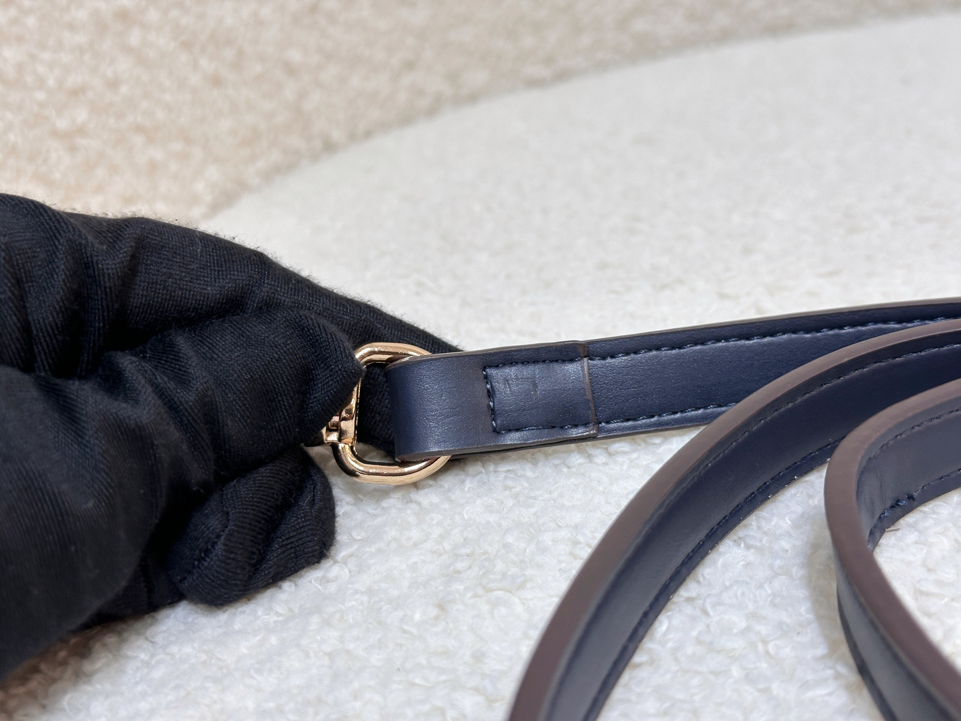 Christian Dior Double Saddle Canvas Navy blue 2001 year