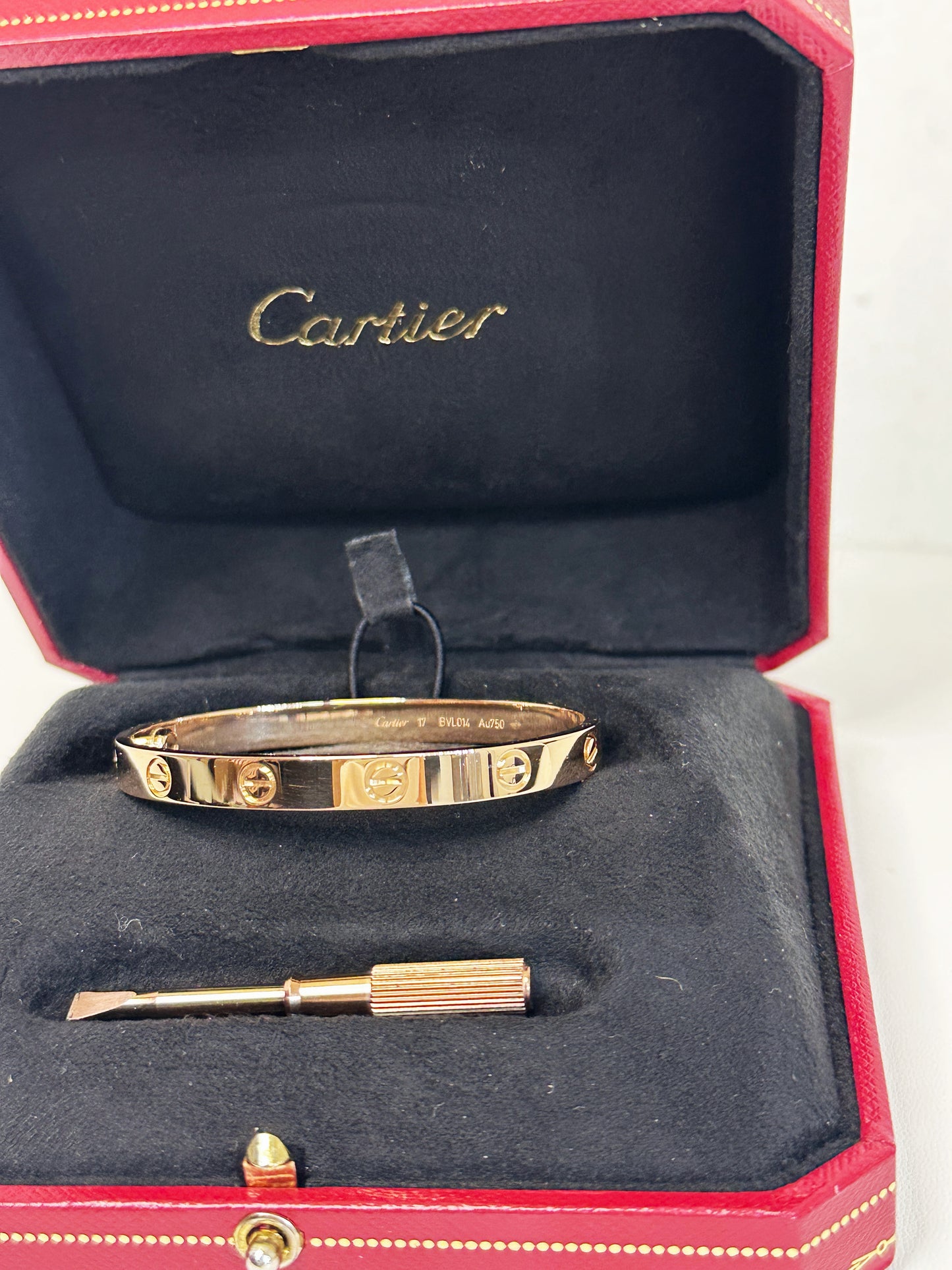 Cartier Love Bracelet Classic Model 18K Rose Gold BVLXXX