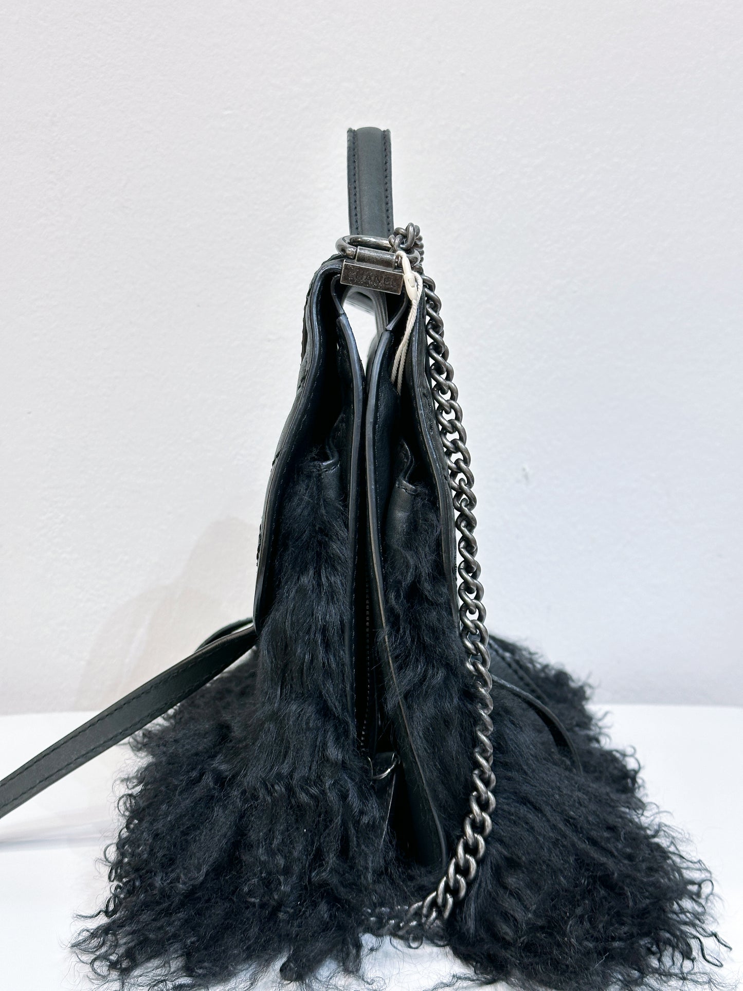 Chanel Paris-Dallas Double Flap Bag Quilted Calfskin and Fur Large