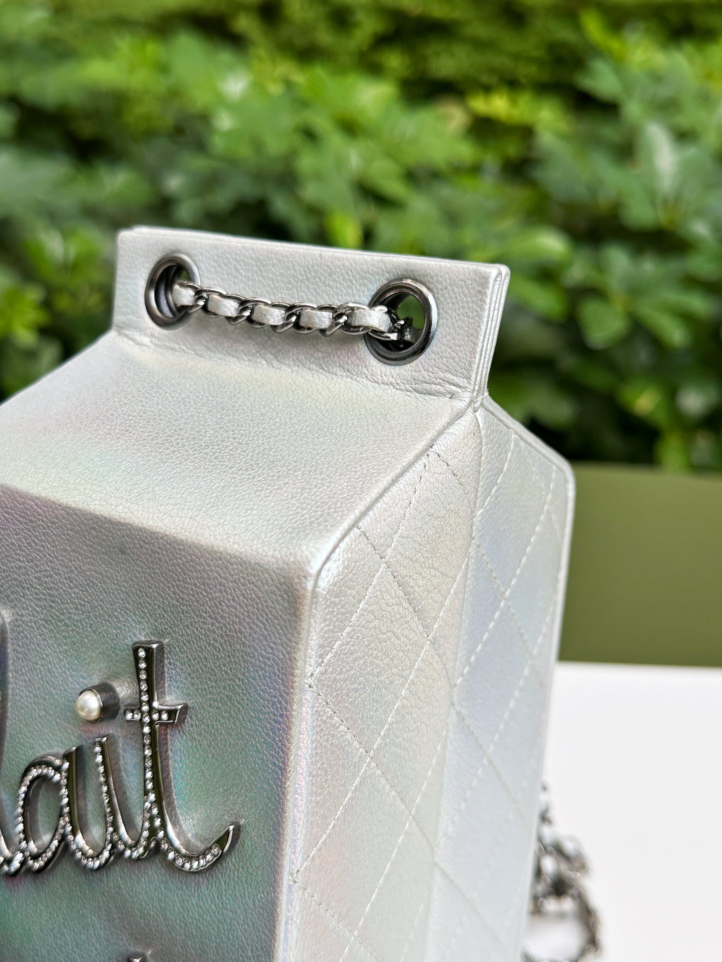CHANEL RARE LIMITED EDITION LAIT DE COCO MILK CARTON BAG 2033 holo