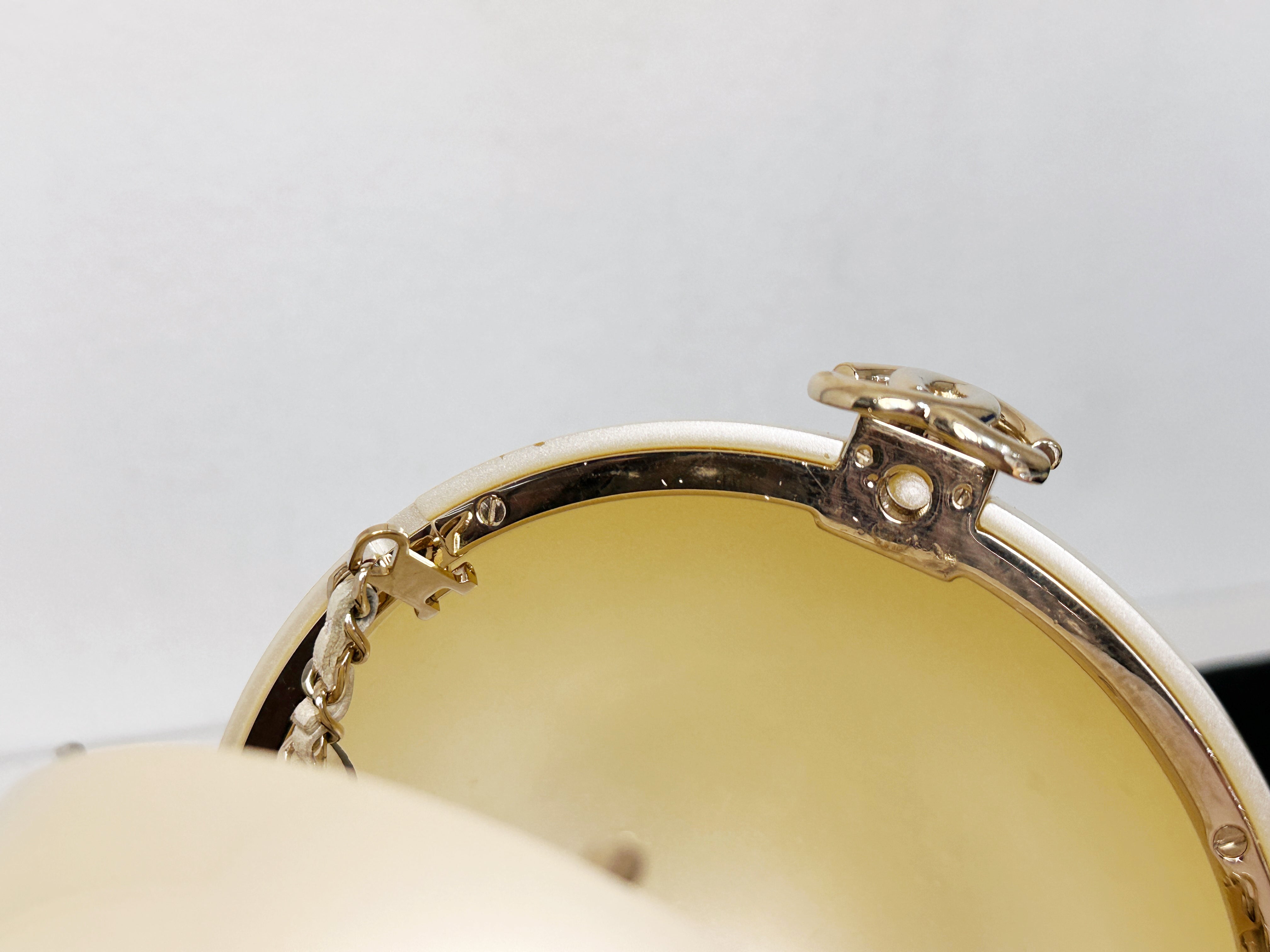 Chanel 15C Round Pearl Plexiglass Minaudiere